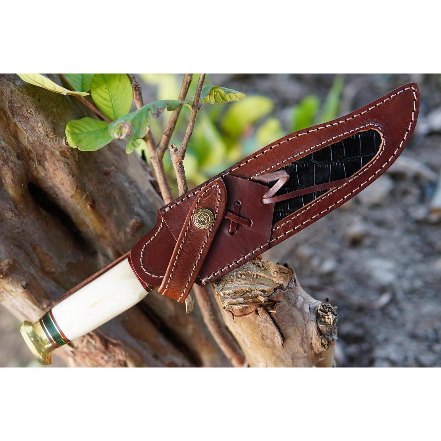 Cuchillo de Caza Poshland REG-225 Acero D2 31.75 cm Mango Hueso