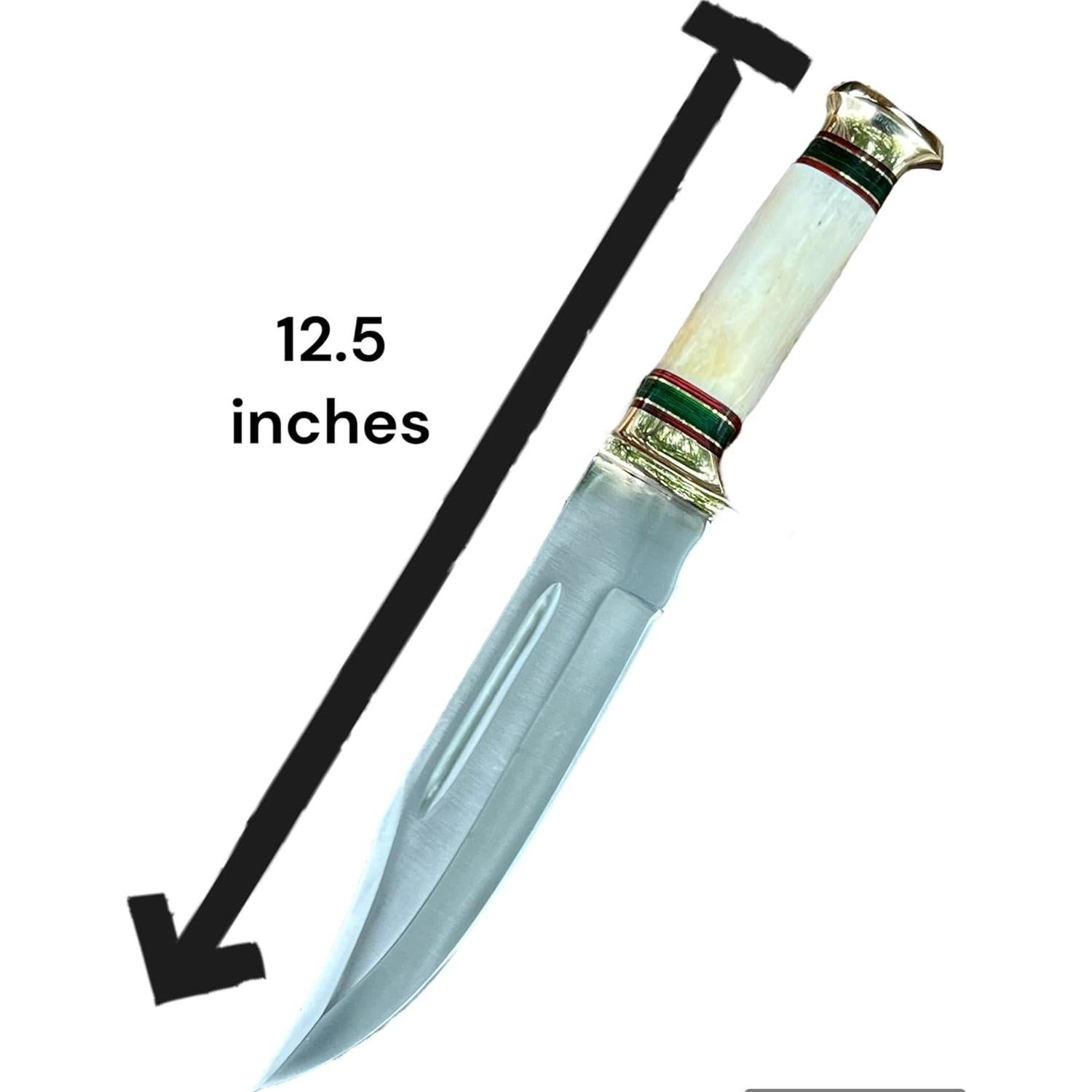 Cuchillo de Caza Poshland REG-225 Acero D2 31.75 cm Mango Hueso