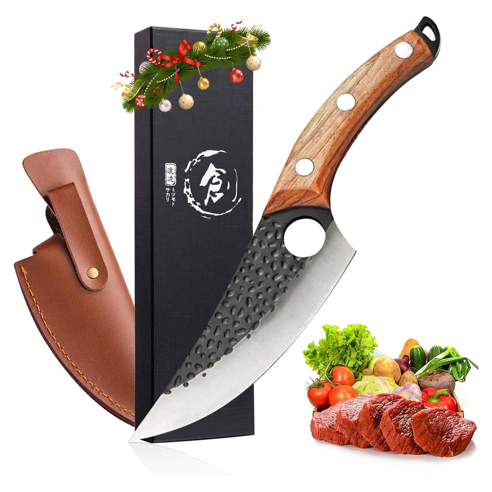 Cuchillo de Carnicero Golden Bird 145mm Acero Alto Carbono