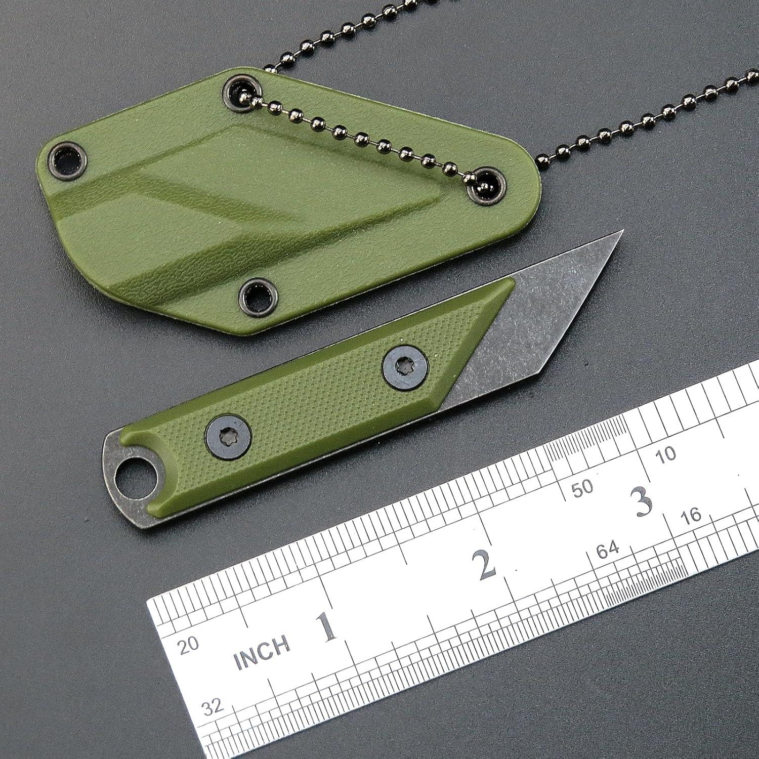 Cuchillo Fijo Ccanku C1146 EDC 440C Mango G10 Verde Militar