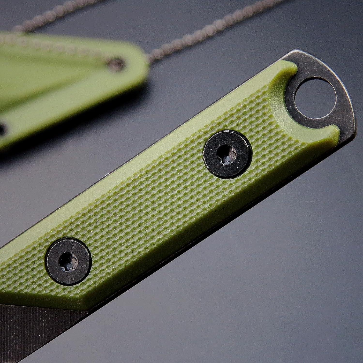 Cuchillo Fijo Ccanku C1146 EDC 440C Mango G10 Verde Militar