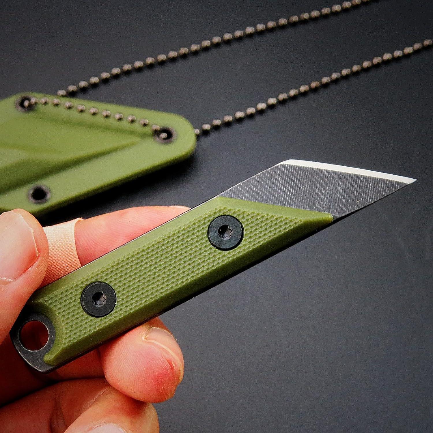 Cuchillo Fijo Ccanku C1146 EDC 440C Mango G10 Verde Militar