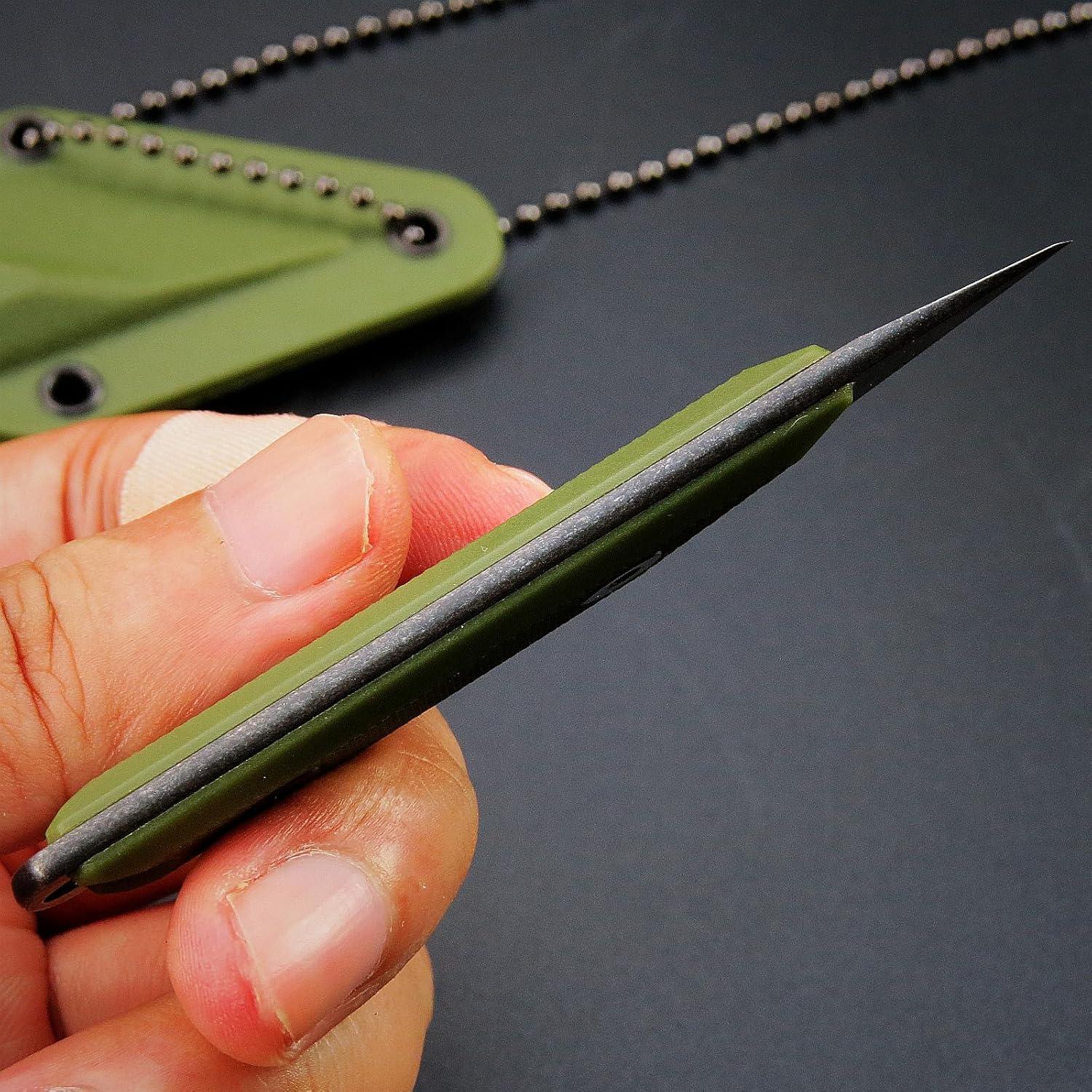 Cuchillo Fijo Ccanku C1146 EDC 440C Mango G10 Verde Militar