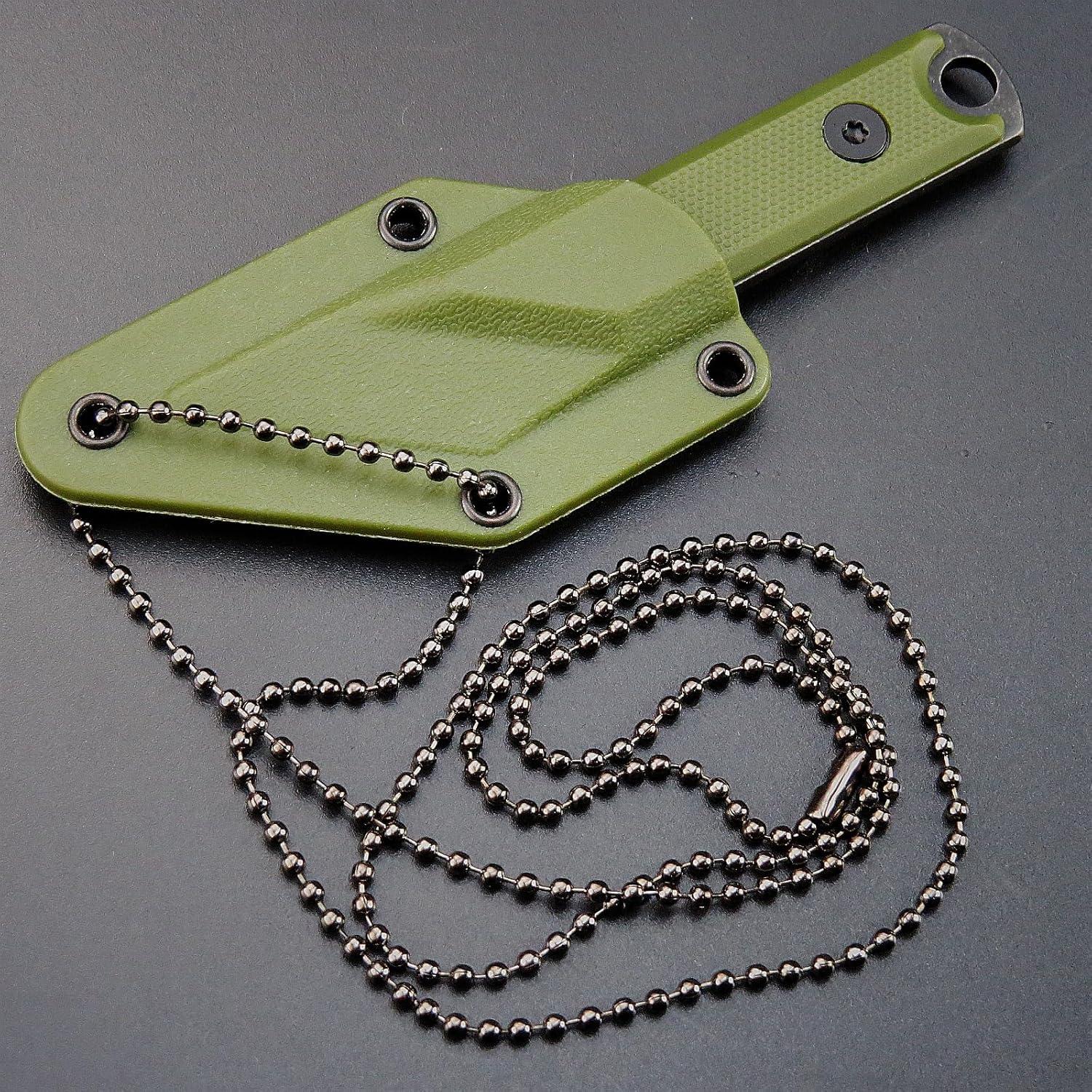 Cuchillo Fijo Ccanku C1146 EDC 440C Mango G10 Verde Militar