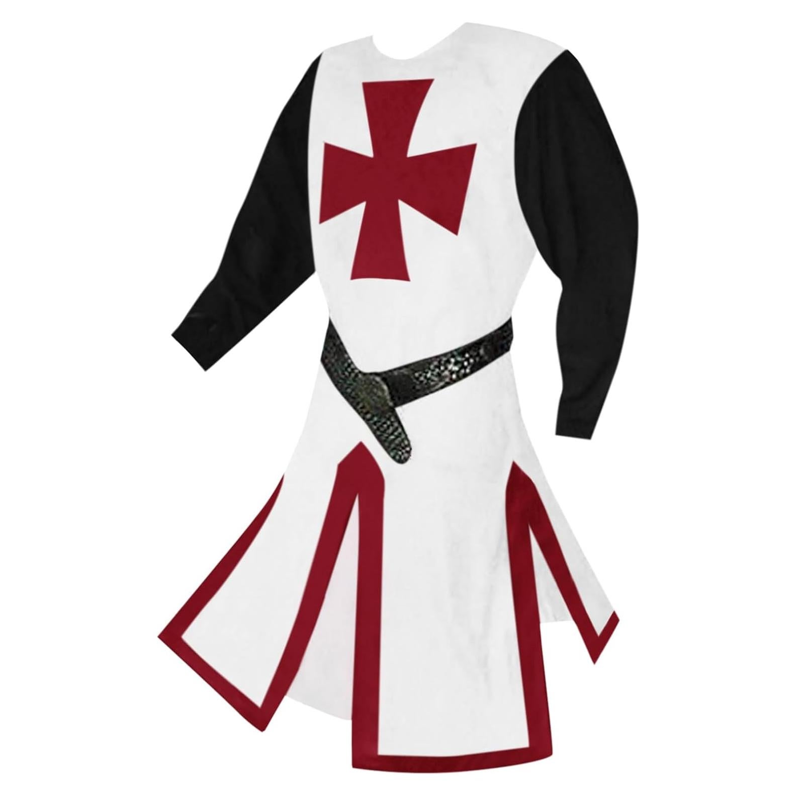 Disfraz de Cruzado Medieval Hombre Ryannology Templario Rojo