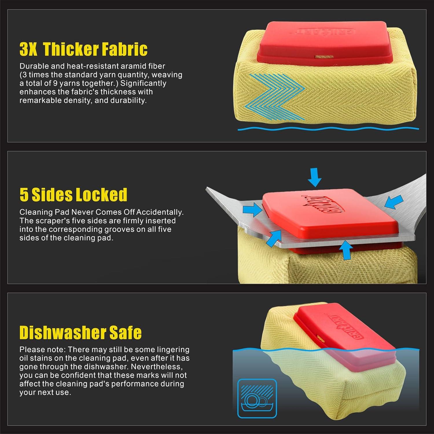 Cepillo para Parrilla GRILLART BTS-06 Sin Cerda 263g