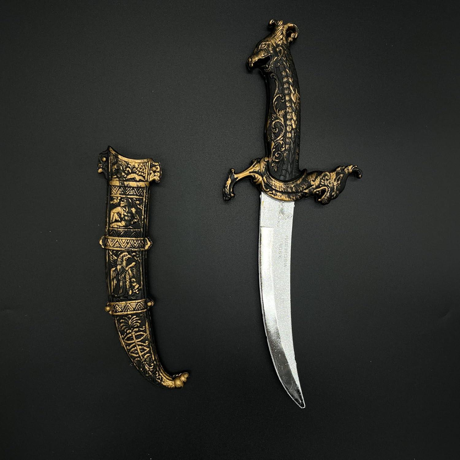 Cuchillo de Juguete YOMENO Daga Plástica 31.5 cm Bronce