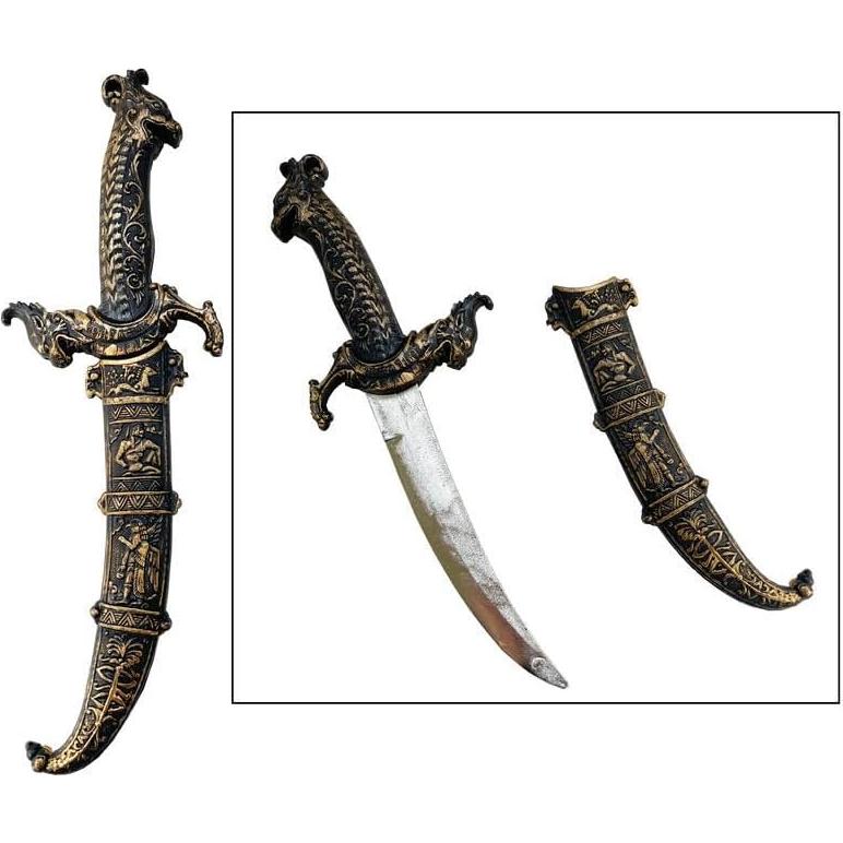 Cuchillo de Juguete YOMENO Daga Plástica 31.5 cm Bronce