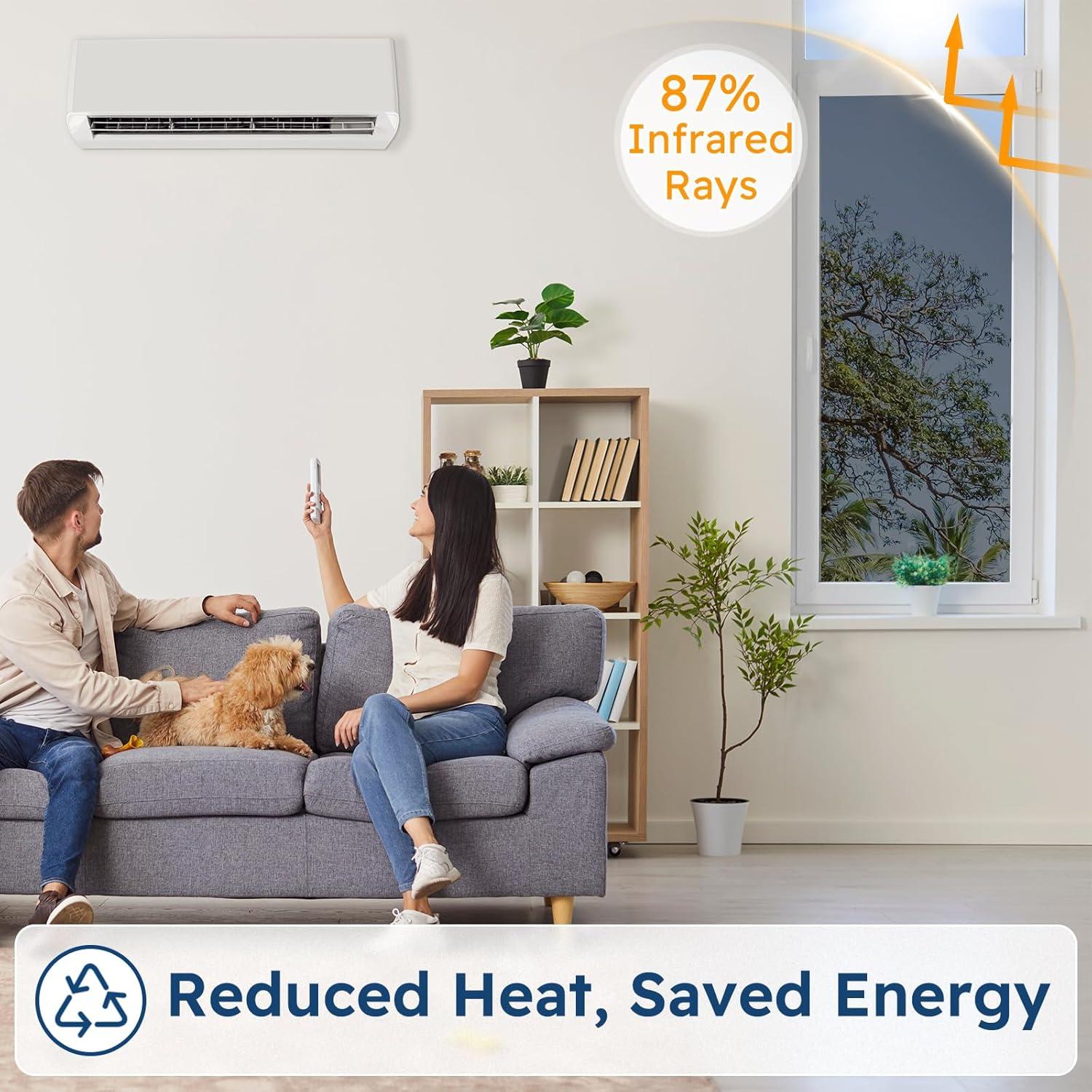 Película de Ventana Rabbitgoo 44.5x198.1cm Privacidad UV