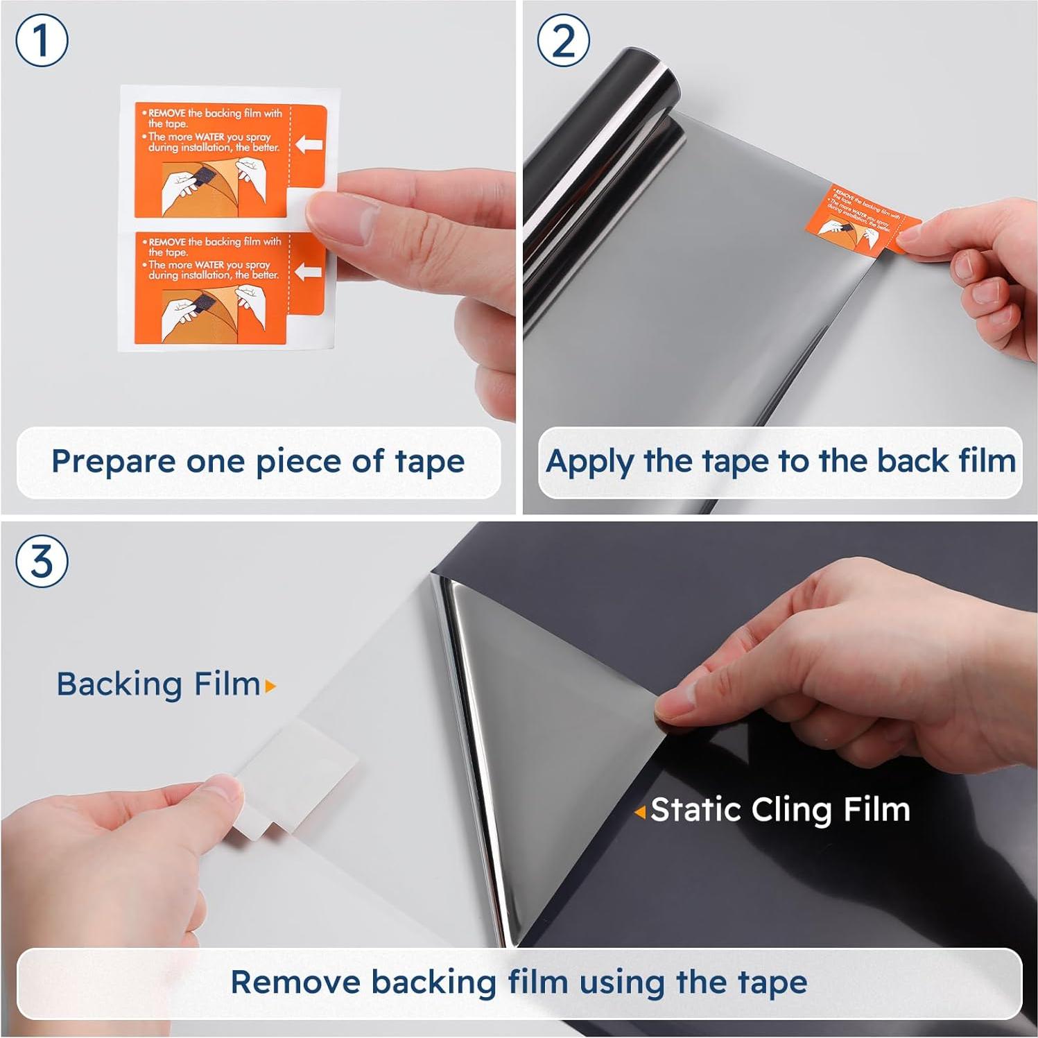 Película de Ventana Rabbitgoo 44.5x198.1cm Privacidad UV