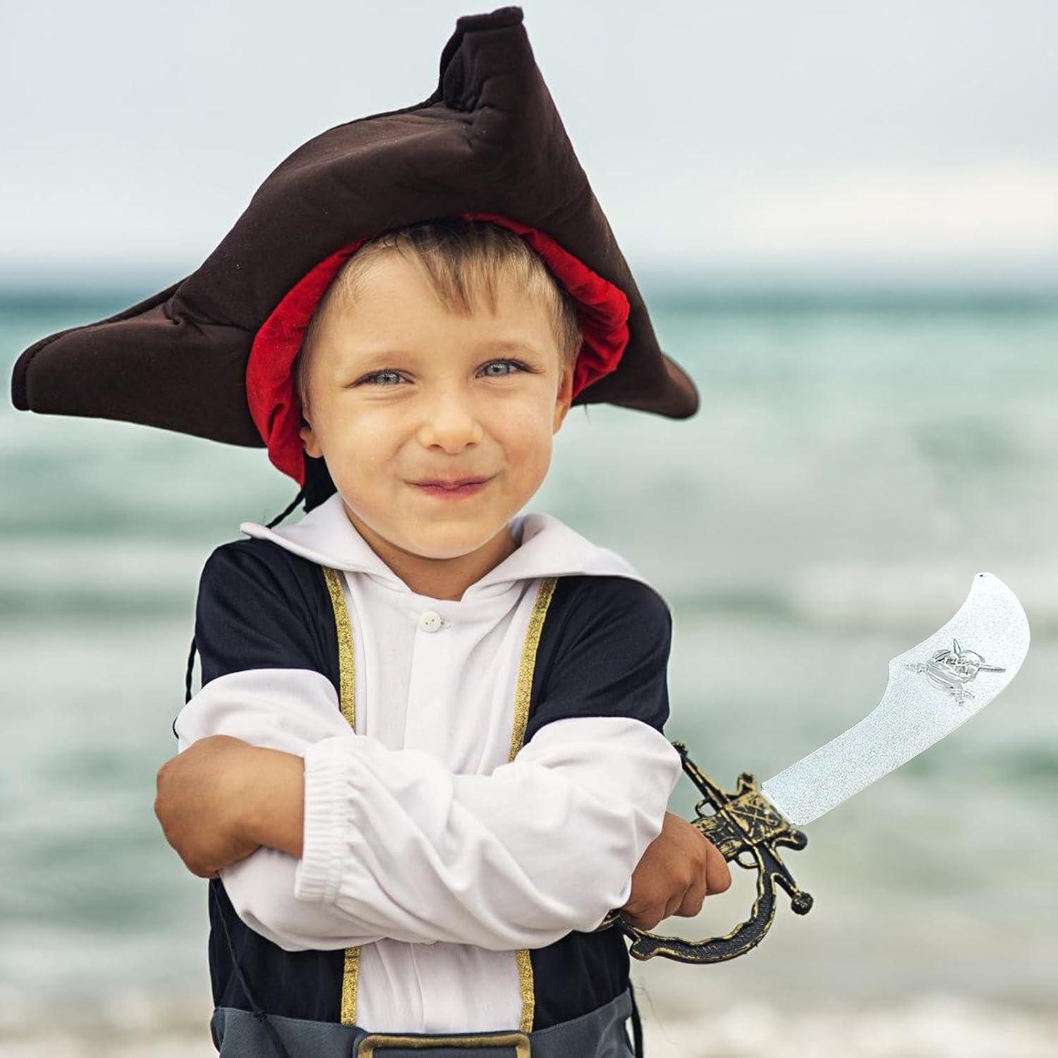 Juego de 6 espadas piratas Pemalin 34 cm para niños