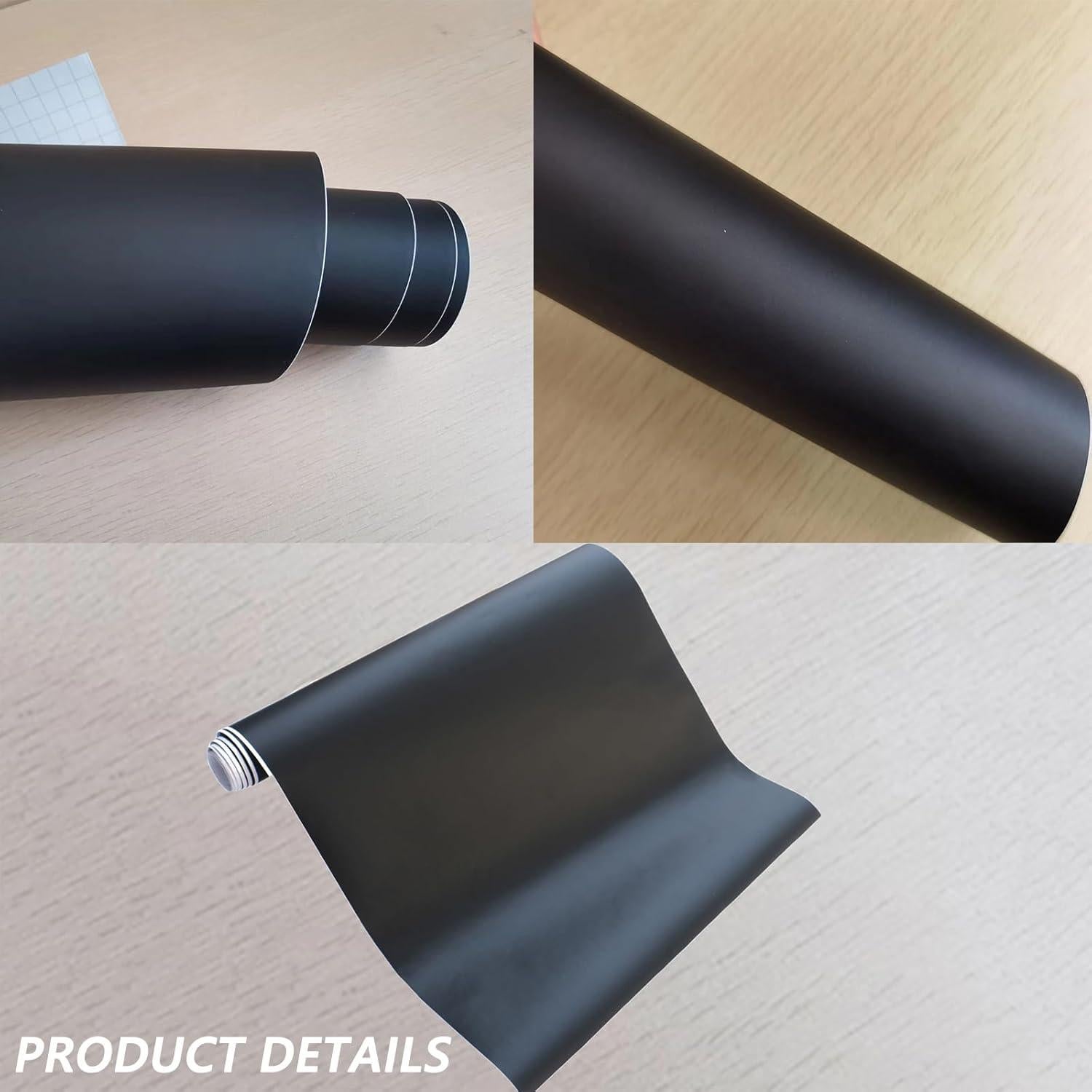 Vinilo Autoadhesivo Negro Mate JYEASTZ 30cm x 150cm