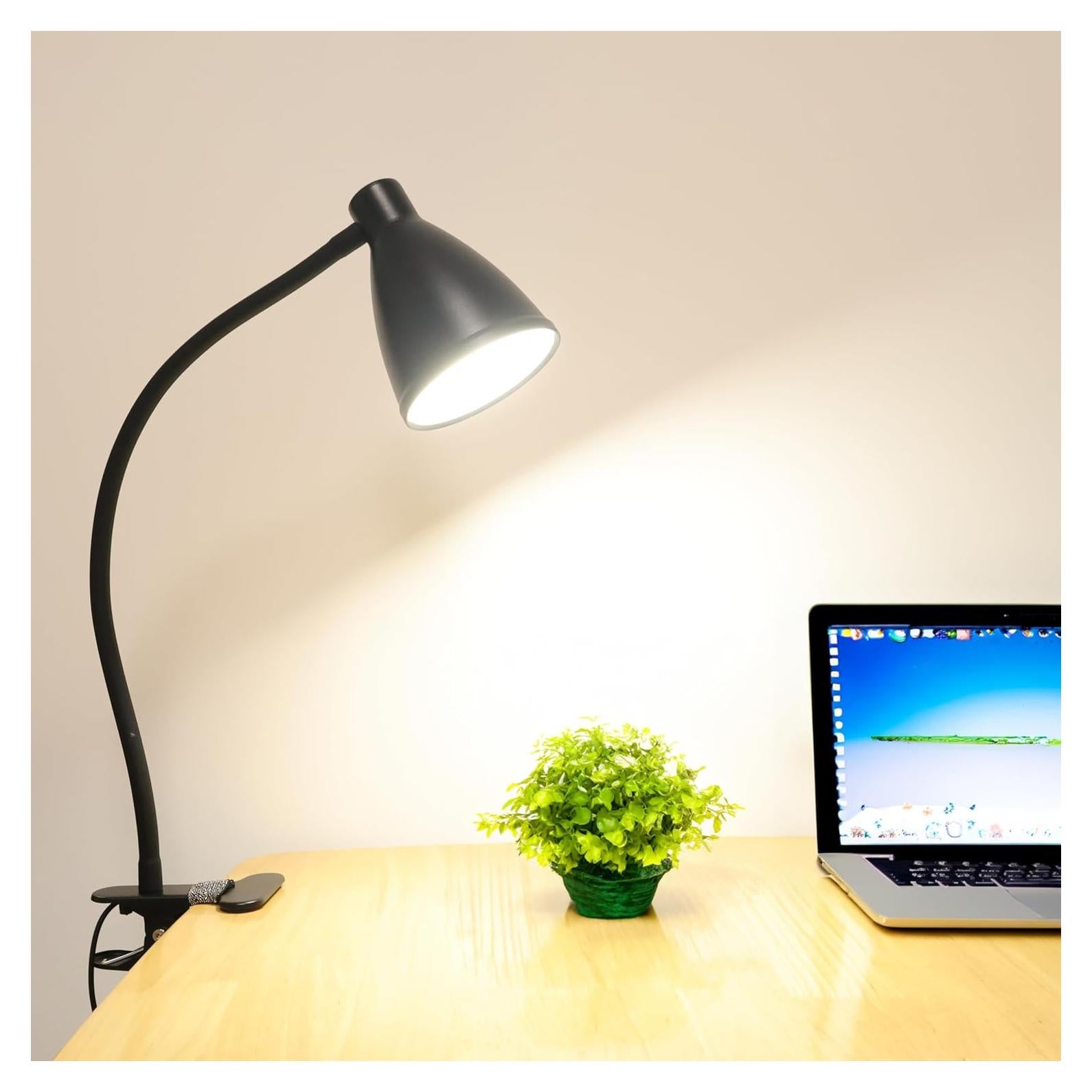 Lámpara de escritorio LED TAI SHAN JIA XIN, cuello flexible 48 cm
