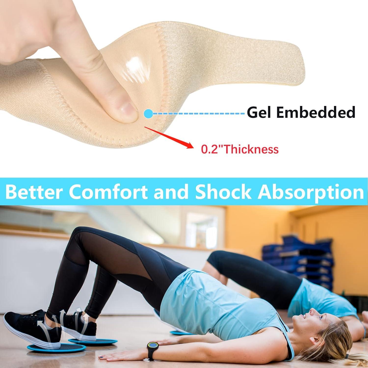 Protectores de Talón JUMPOW Beige - Alivio para Fascitis Plantar