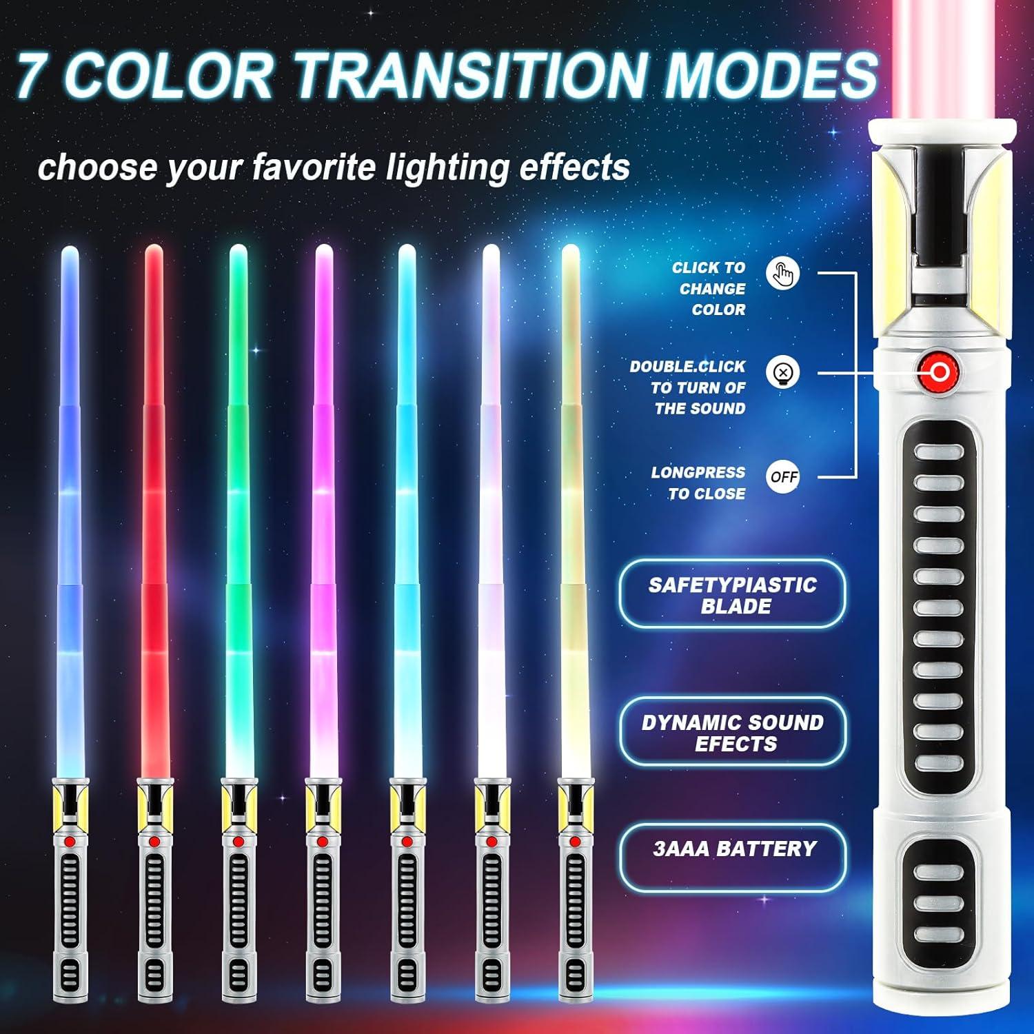 Sable Iluminado Retráctil YOSXXCN 7 Colores 84 cm LED