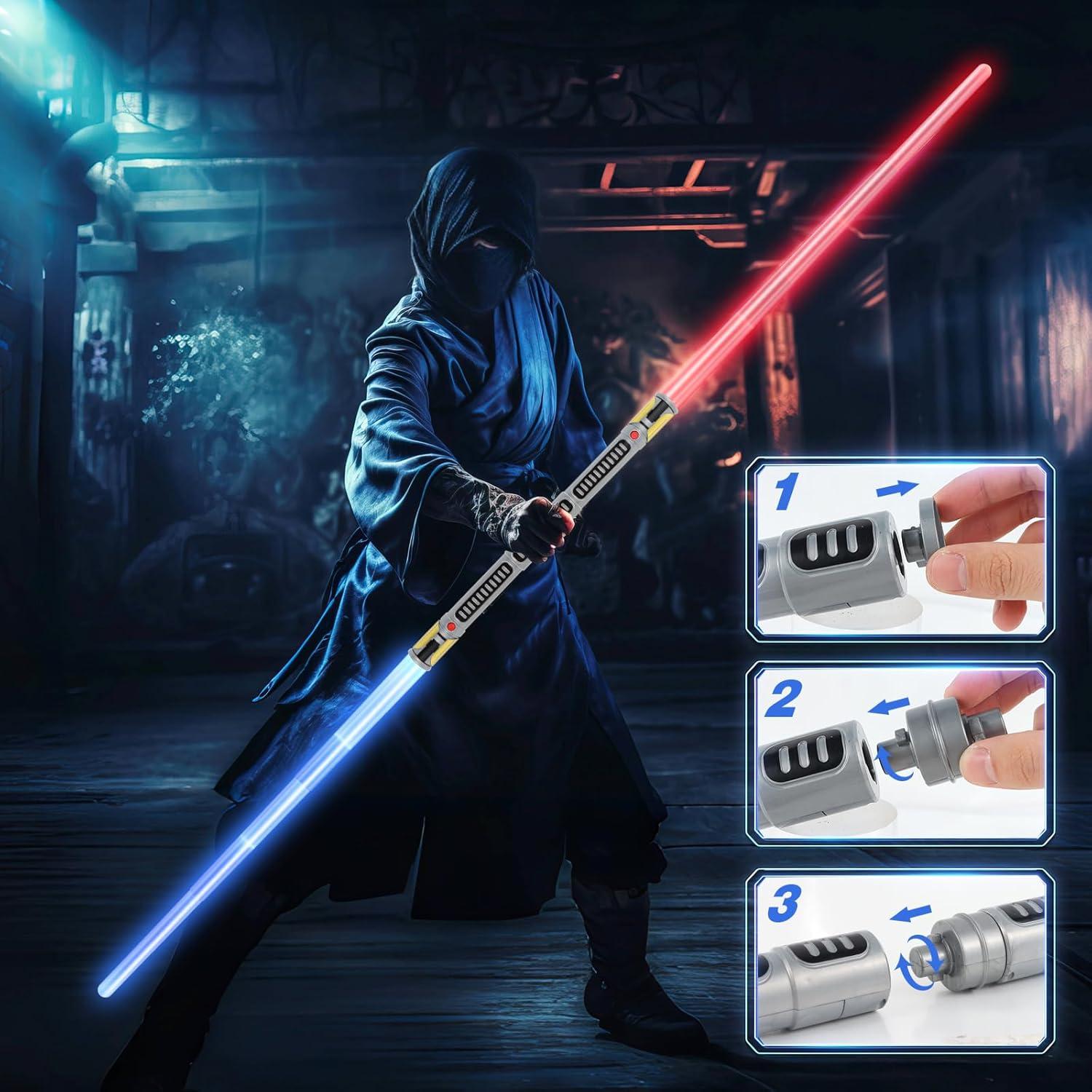 Sable Iluminado Retráctil YOSXXCN 7 Colores 84 cm LED