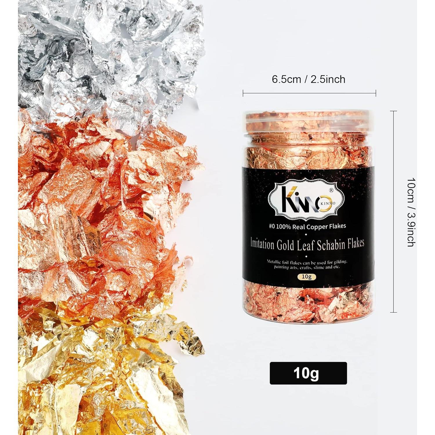 Set de Copos de Oro KINNO 30g para Manualidades y Arte