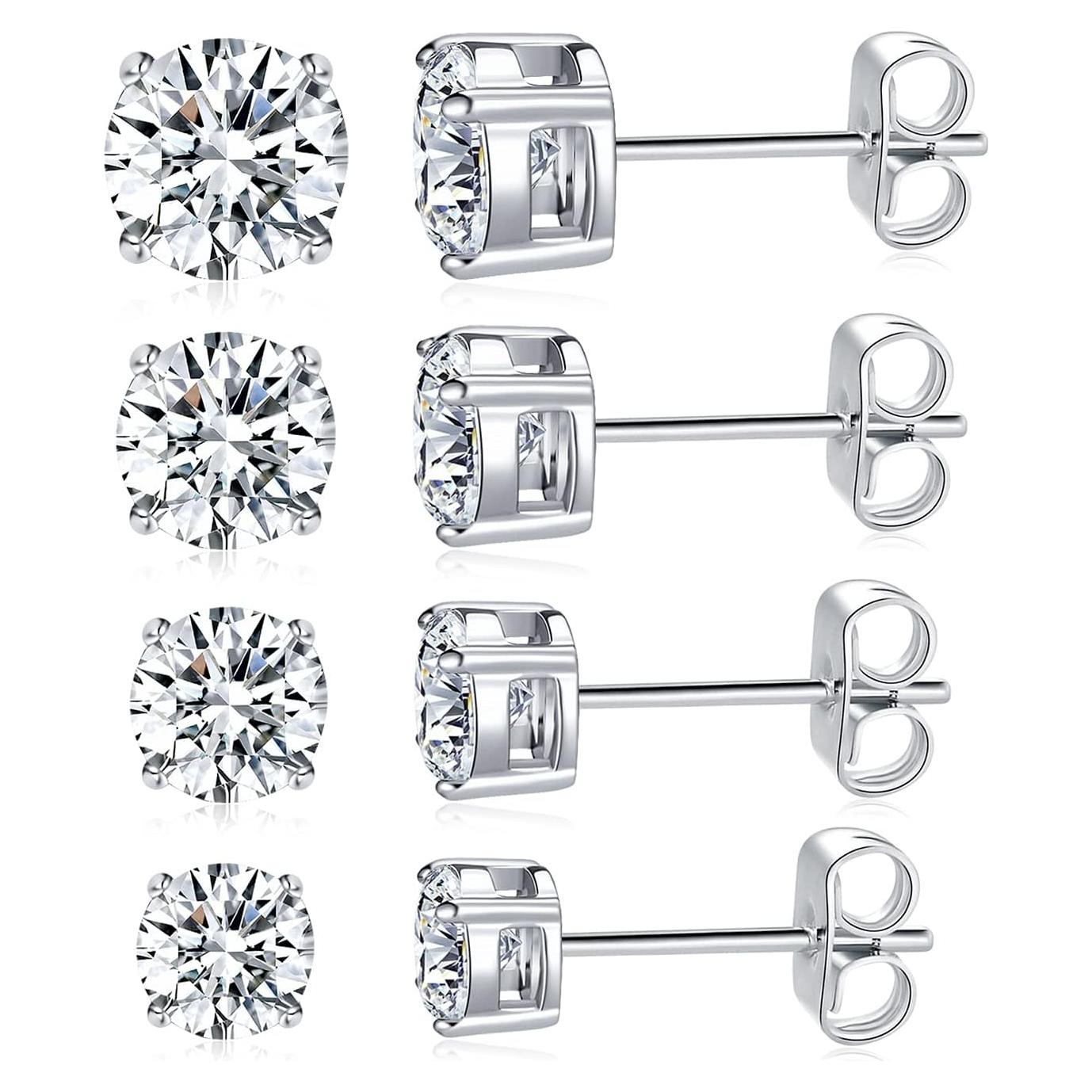 Conjunto de Pendientes Hipoalergénicos MDFUN Titanio 3-6mm