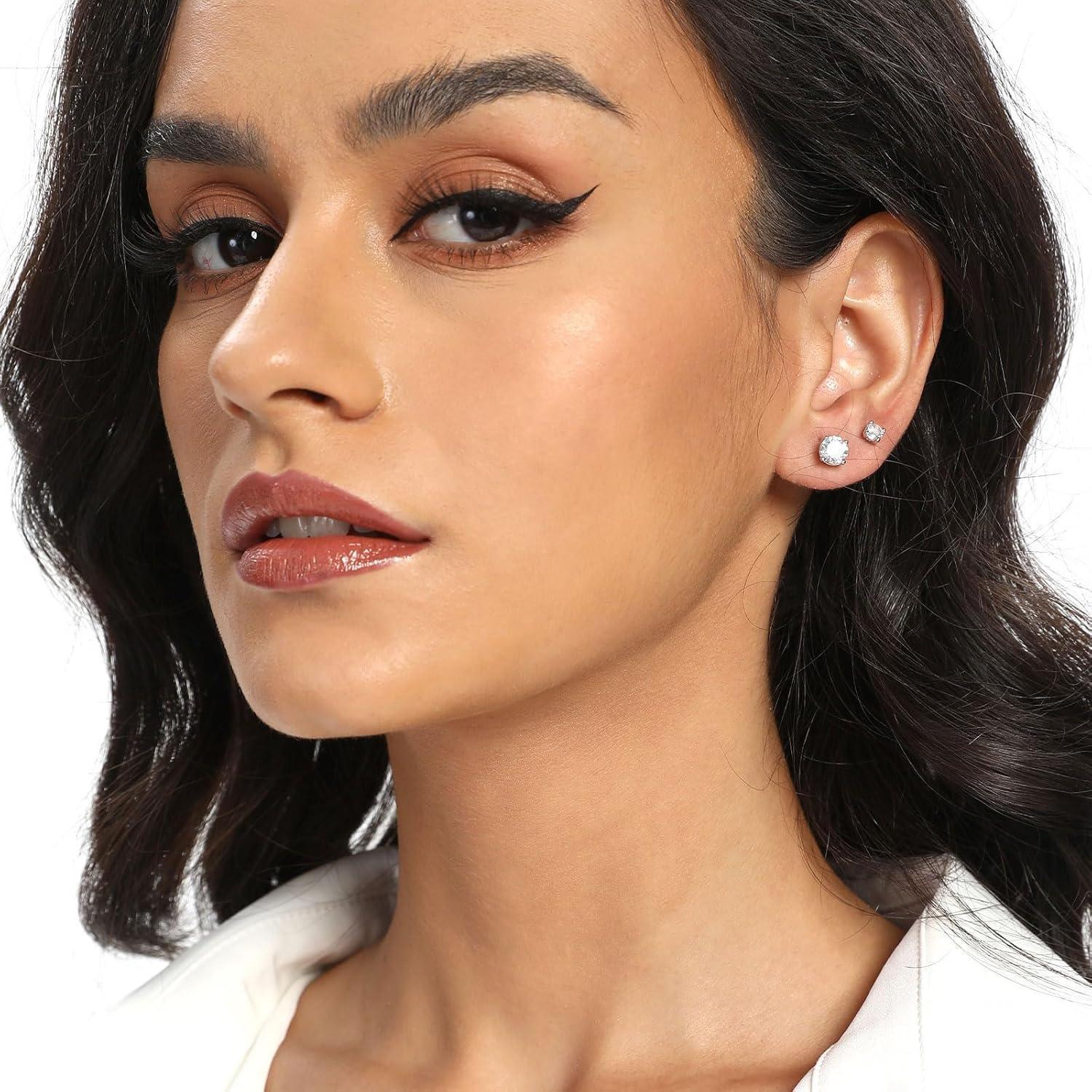 Conjunto de Pendientes Hipoalergénicos MDFUN Titanio 3-6mm