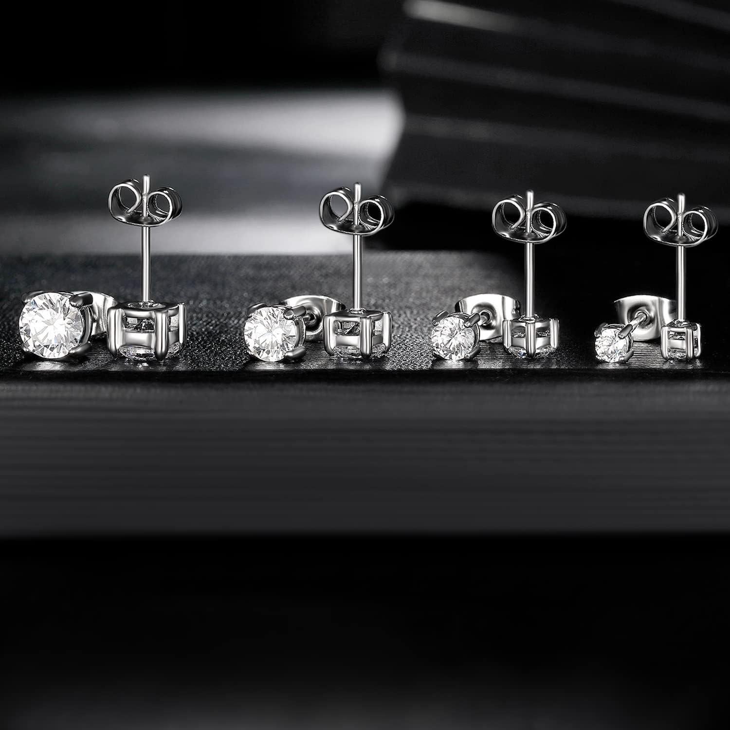 Conjunto de Pendientes Hipoalergénicos MDFUN Titanio 3-6mm