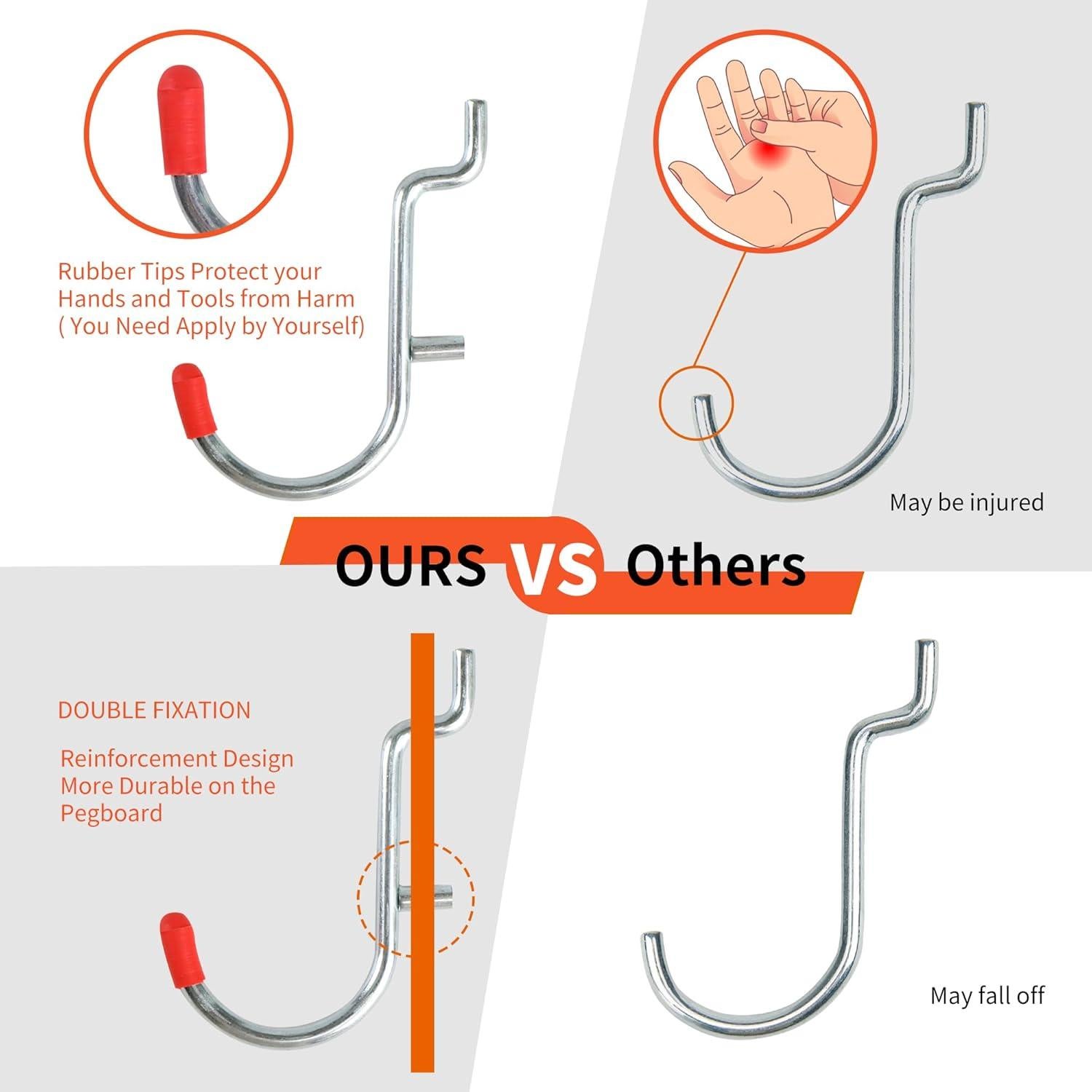 Juego de Ganchos para Tablero Perforado Falpro 130 Pcs