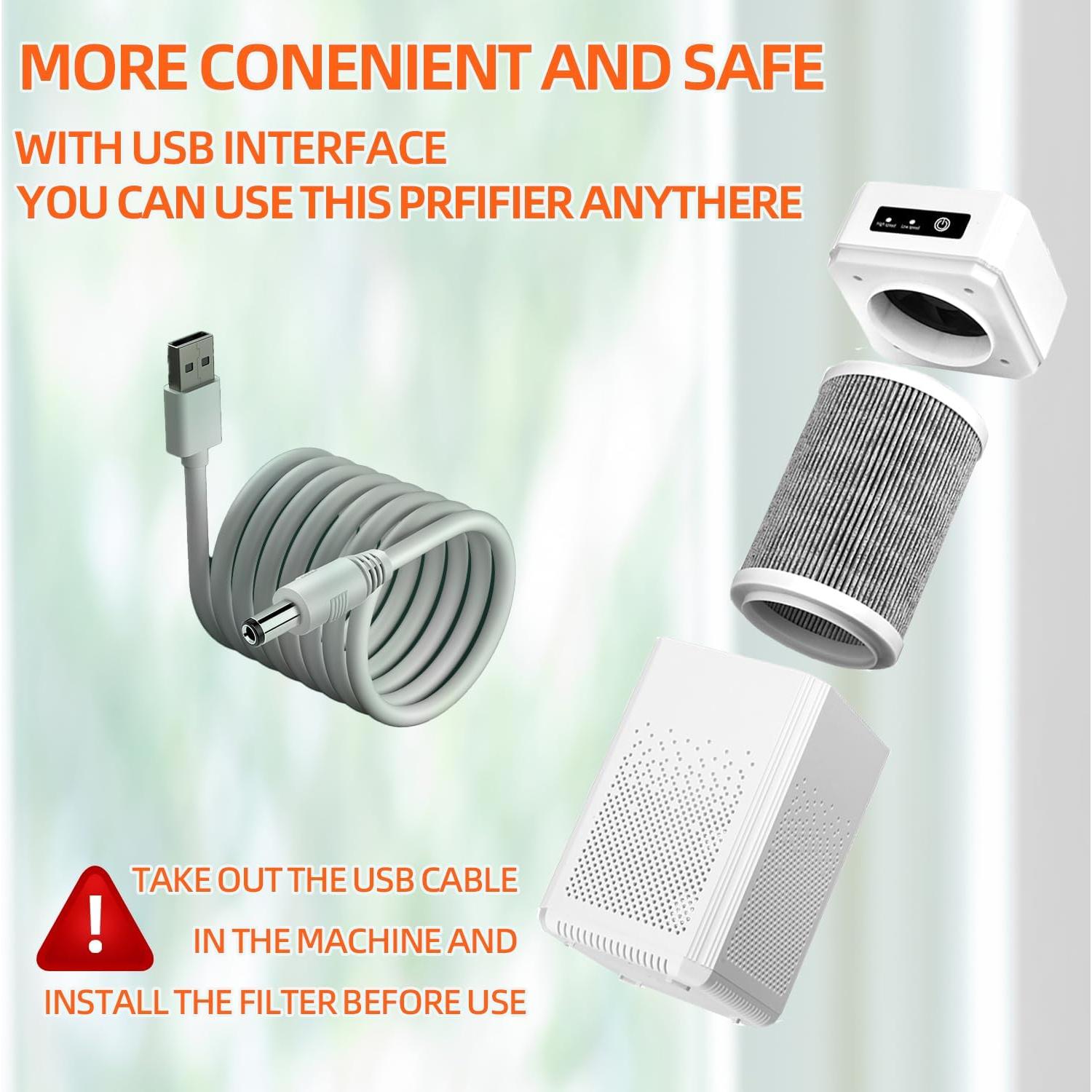 Purificador de Aire HEPA Shunrenful ZHIBO-C30 20dB Aromaterapia