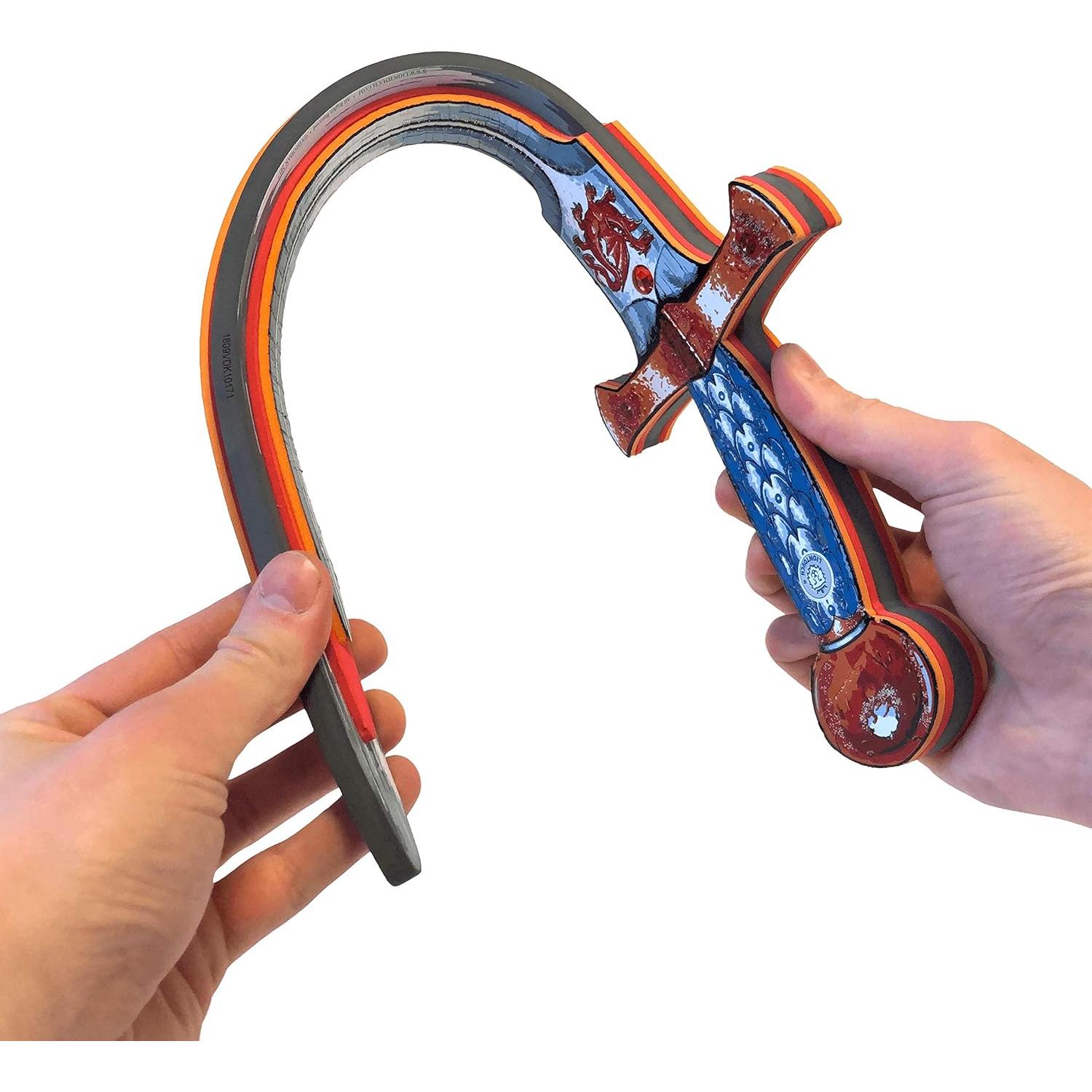 Liontouch Espada y Escudo de Espuma Dragón Ámbar para Niños 3-8 Años