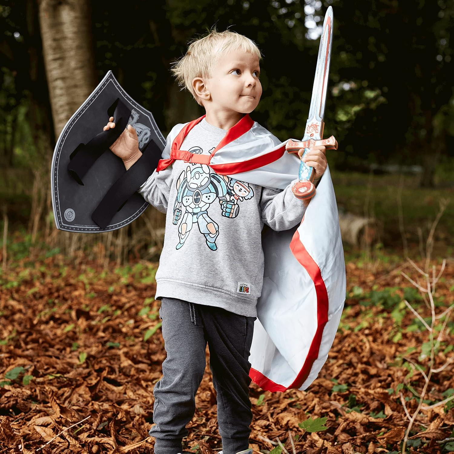 Liontouch Espada y Escudo de Espuma Dragón Ámbar para Niños 3-8 Años