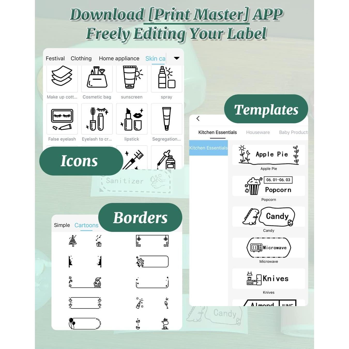 Impresora de Etiquetas Portátil Phomemo D50 Bluetooth 1.6-2.4 cm