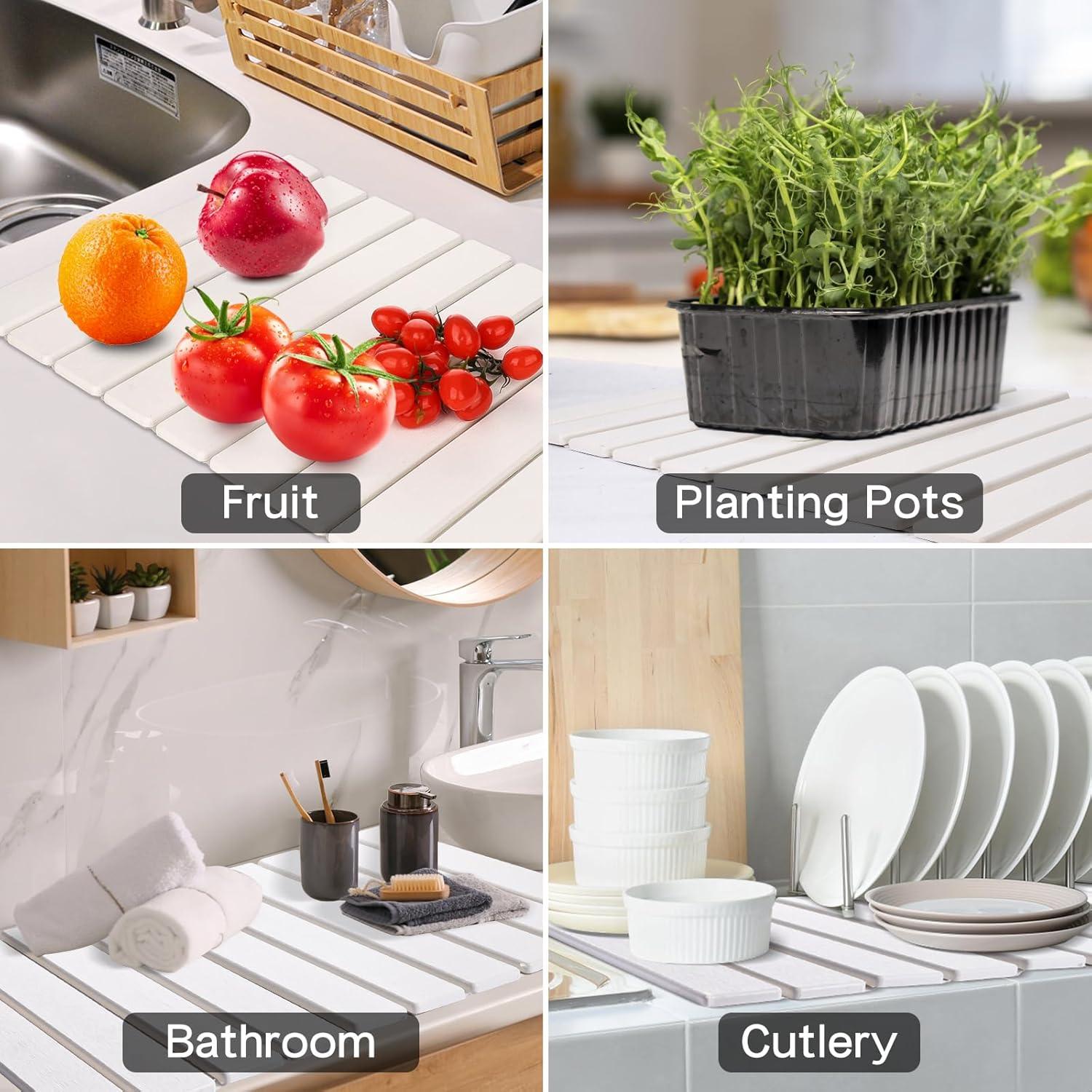 Alfombrilla de Secado de Piedra Kesaplan 61x41cm Antideslizante