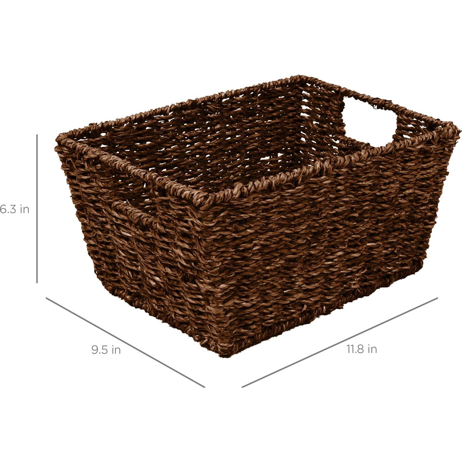 Conjunto de 4 Cestas de Almacenamiento Marrón - Mejor Opción Productos