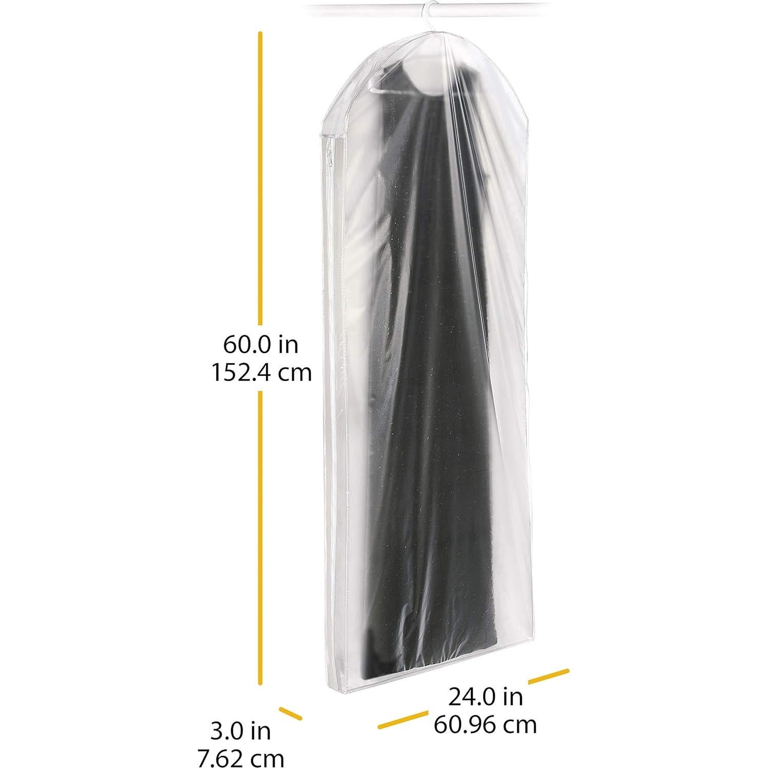 Bolsa de Vestido con Cremallera Whitmor 5003-20 Transparente