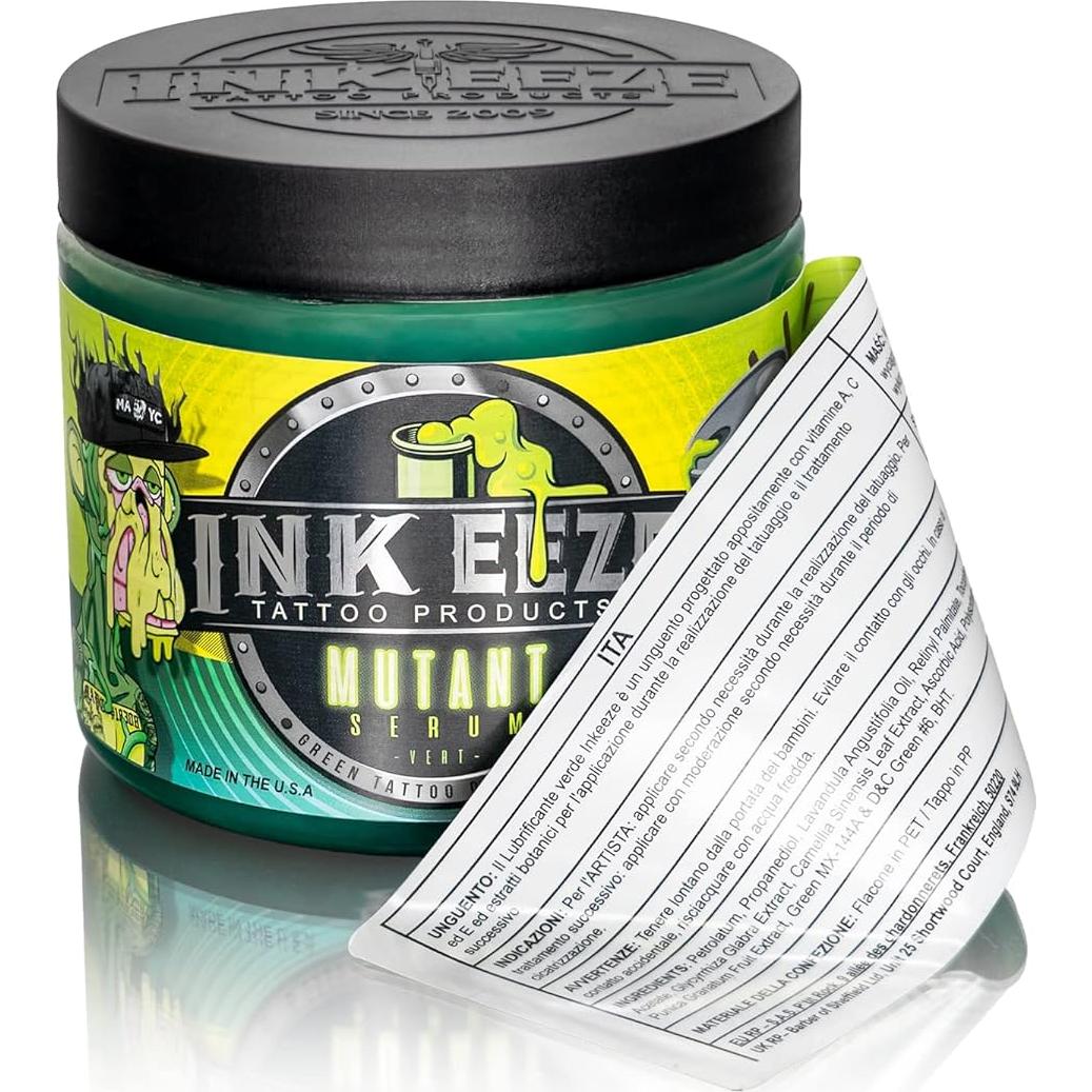 Ungüento Tattoo Verde Inkeeze Serum Mutante 16oz Edición Limitada