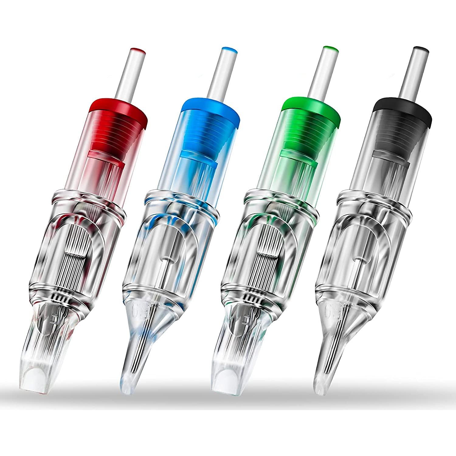 Agujas de Cartucho para Tatuaje Autdor 100Pcs Mezcladas RL RS M1