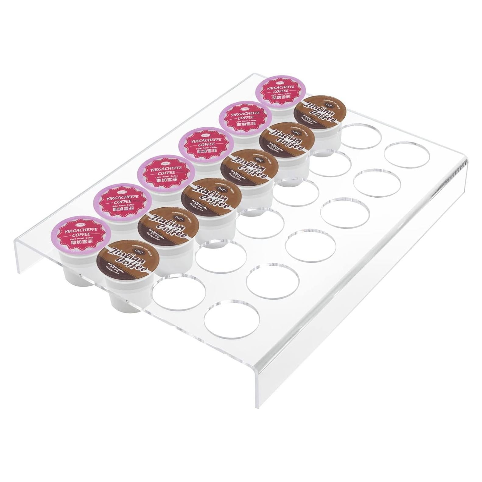 Soporte organizador para 24 cápsulas K-Cup Urcreeds acrílico