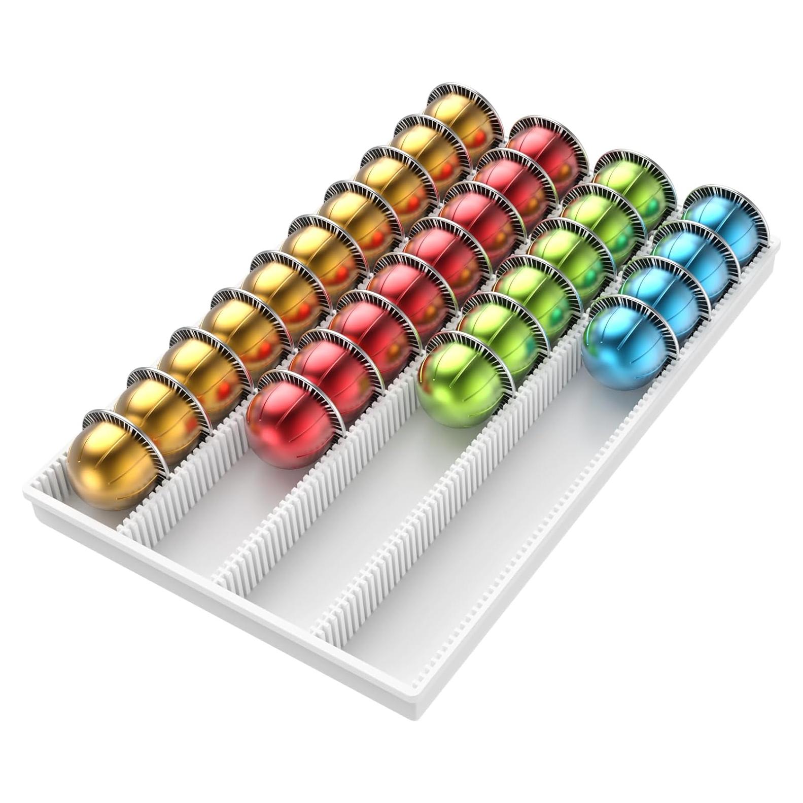 Soporte de Almacenamiento para Cápsulas Nespresso SZWQILIN Blanco