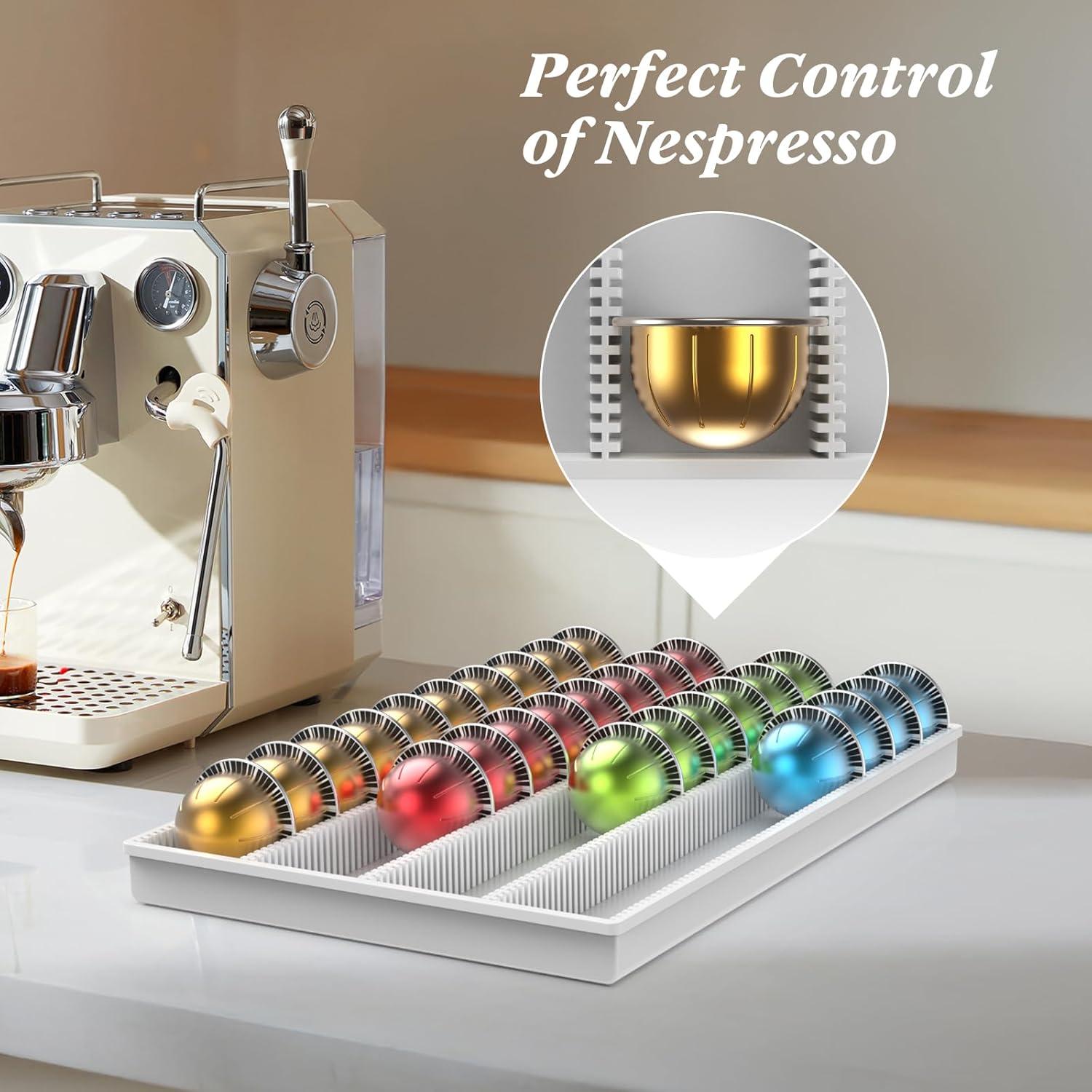 Soporte de Almacenamiento para Cápsulas Nespresso SZWQILIN Blanco