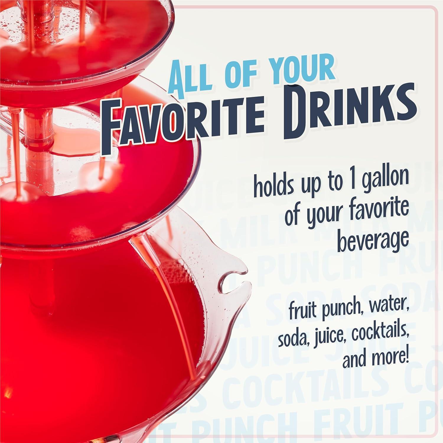 Fuente de Fiesta Iluminada Nostalgia 3 Niveles 3.78L