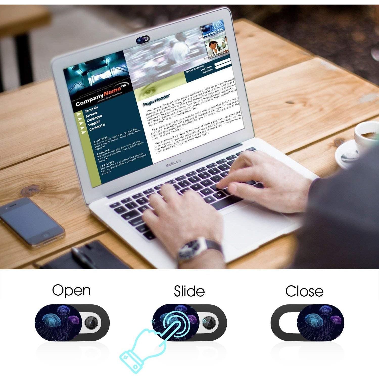 Cubierta de Webcam SIREG SYG0403 - Protección Privacidad 3 Piezas