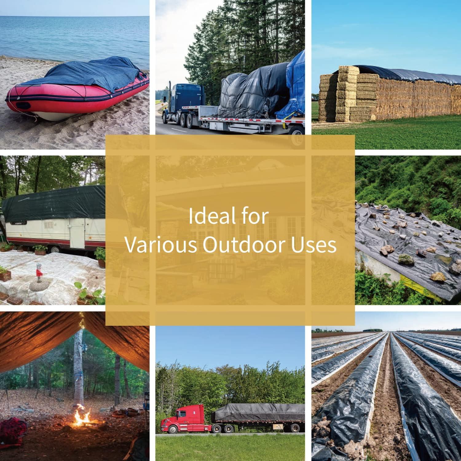 Lona Multiuso Impermeable GUARD SHIELD 1.83x2.44m Negra/Plata