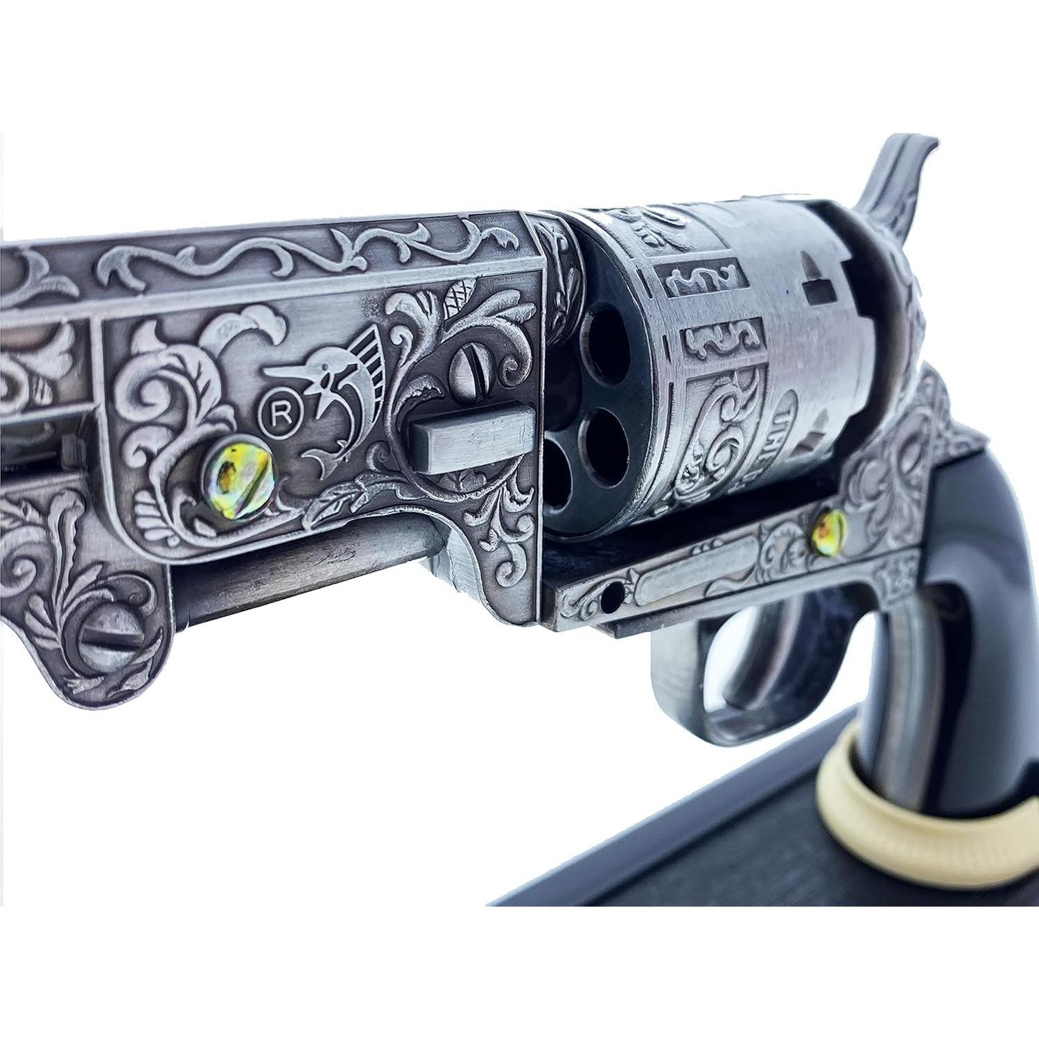 Revólver Decorativo Estilo Oeste Marino PS US Gris