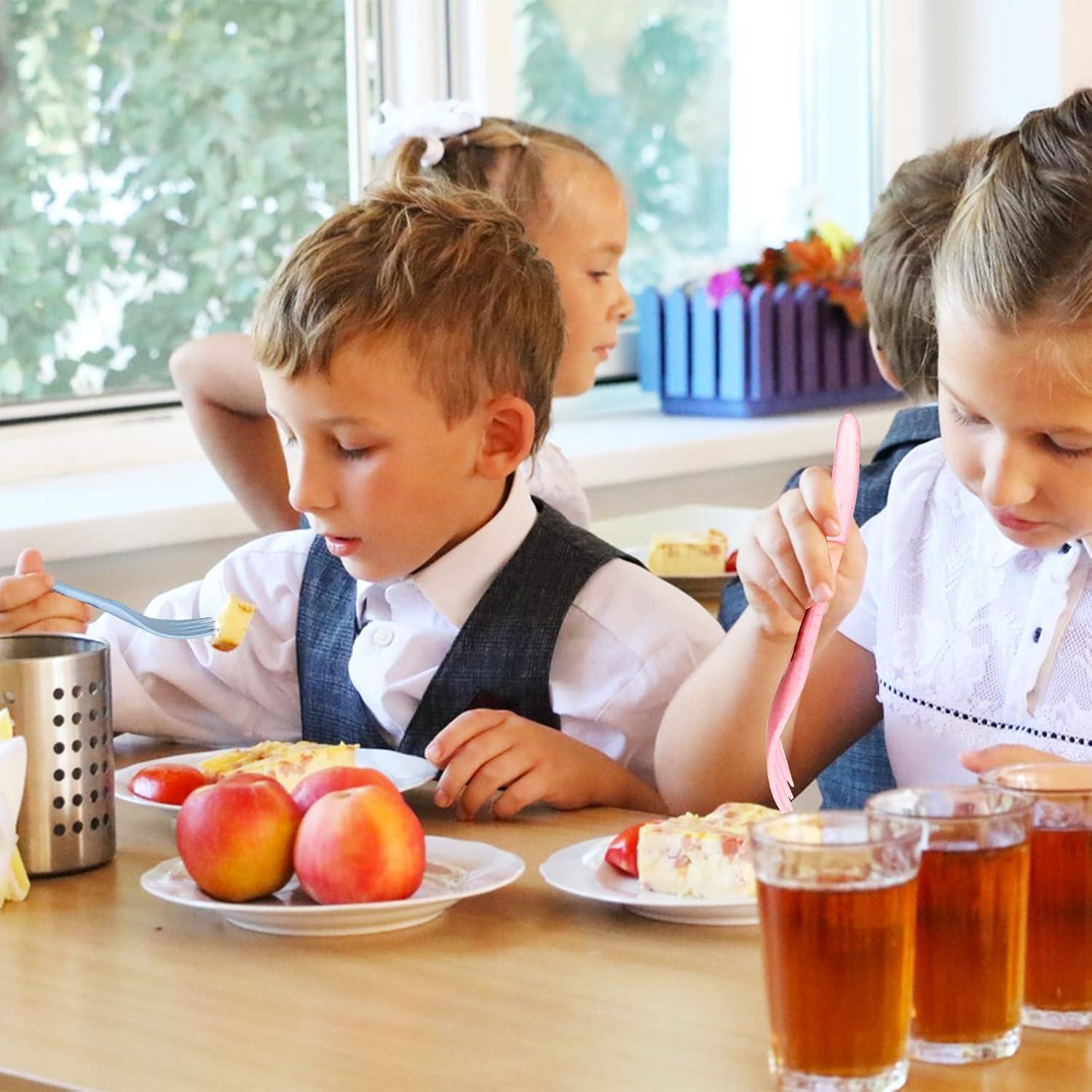 Juego de Utensilios de Viaje Ecológicos YDYTOP Beige 3 Piezas