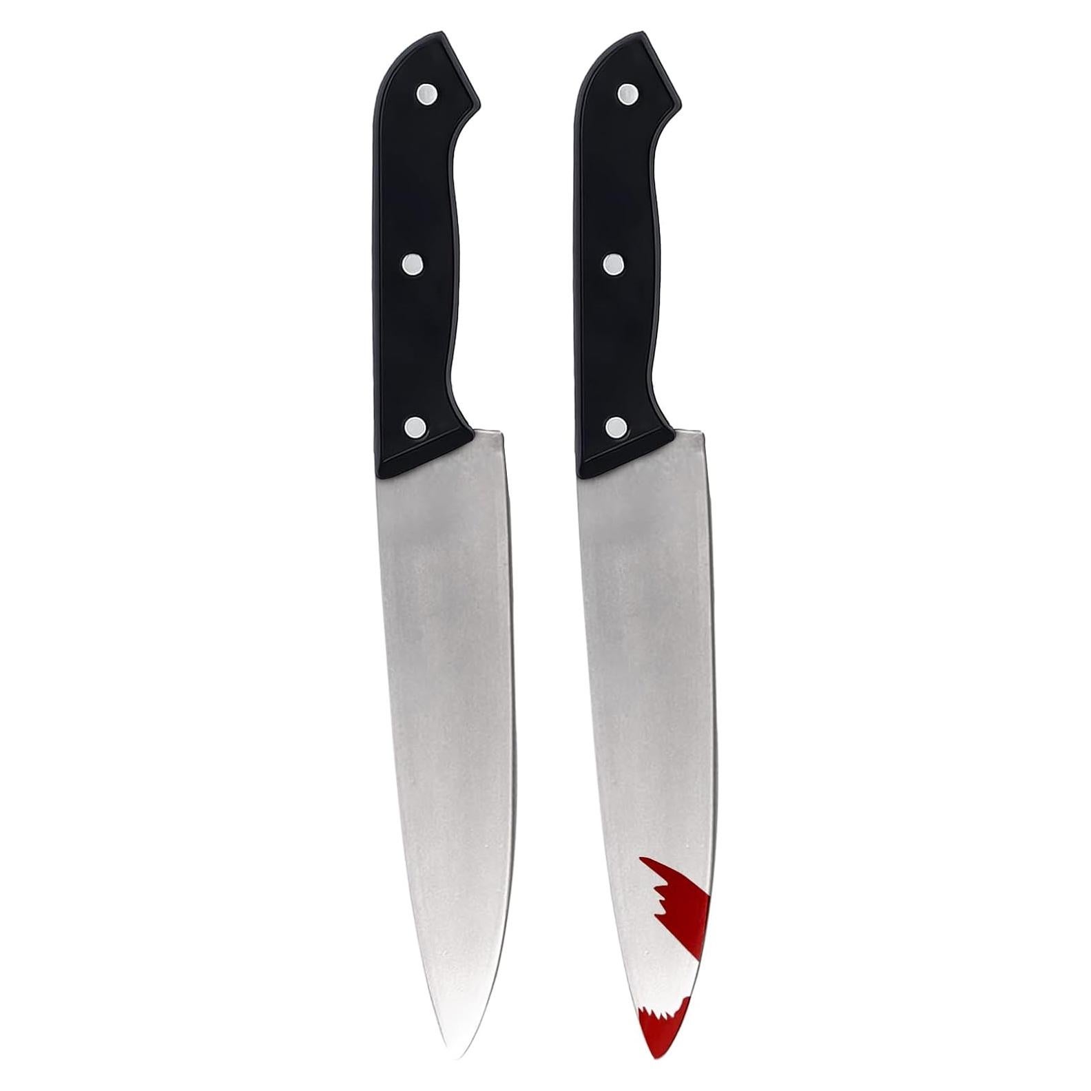 Cuchillo Falso de Carnicero UQJE 30 cm Halloween Cosplay