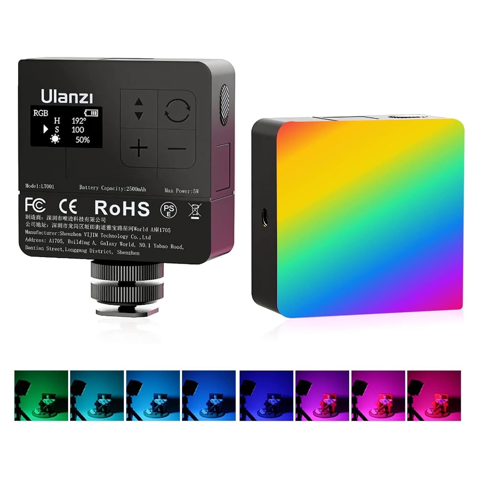Luz de Video LED RGB Ulanzi VL49 Pro 2500-9000K Recargable