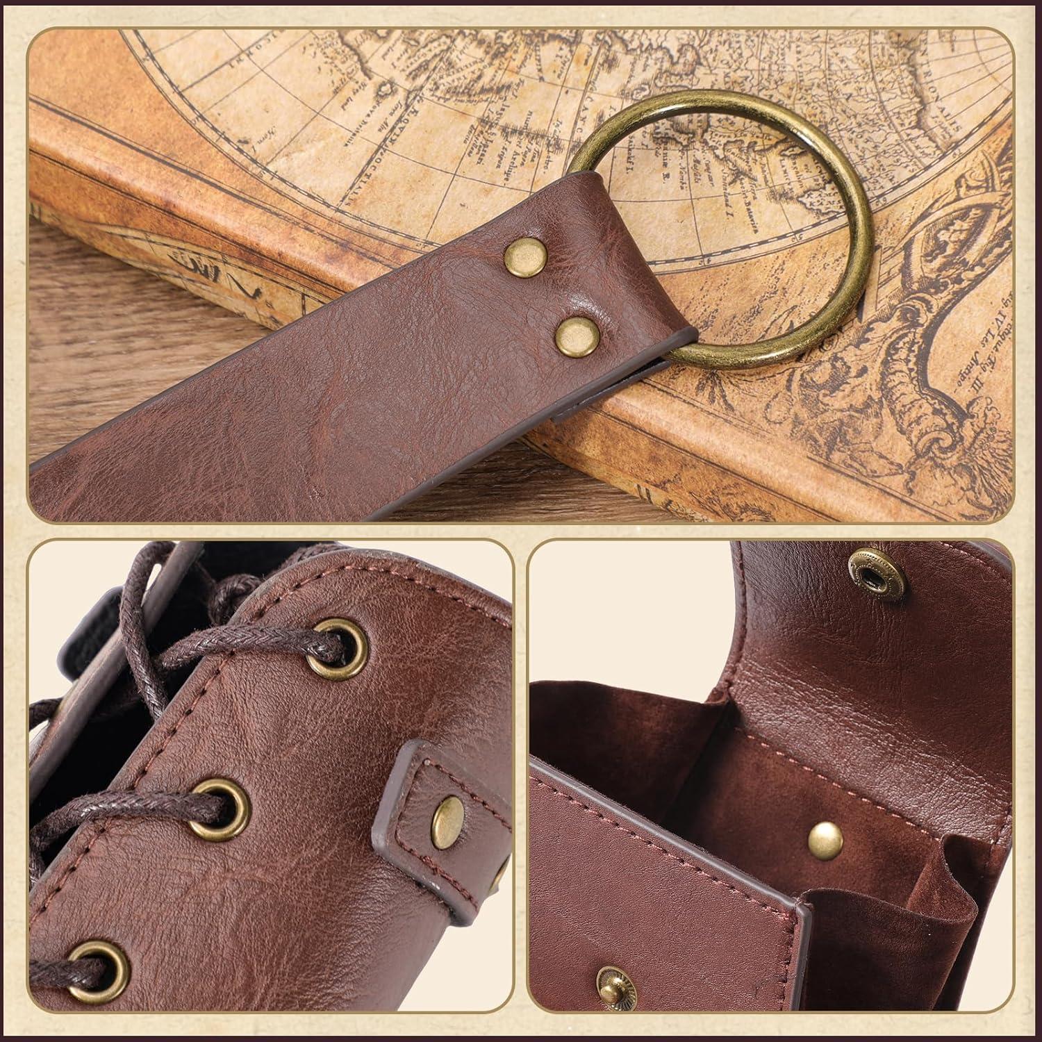 Set 3 Accesorios Medievales Berenlu: Cinturón, Bolsa y Muñequera