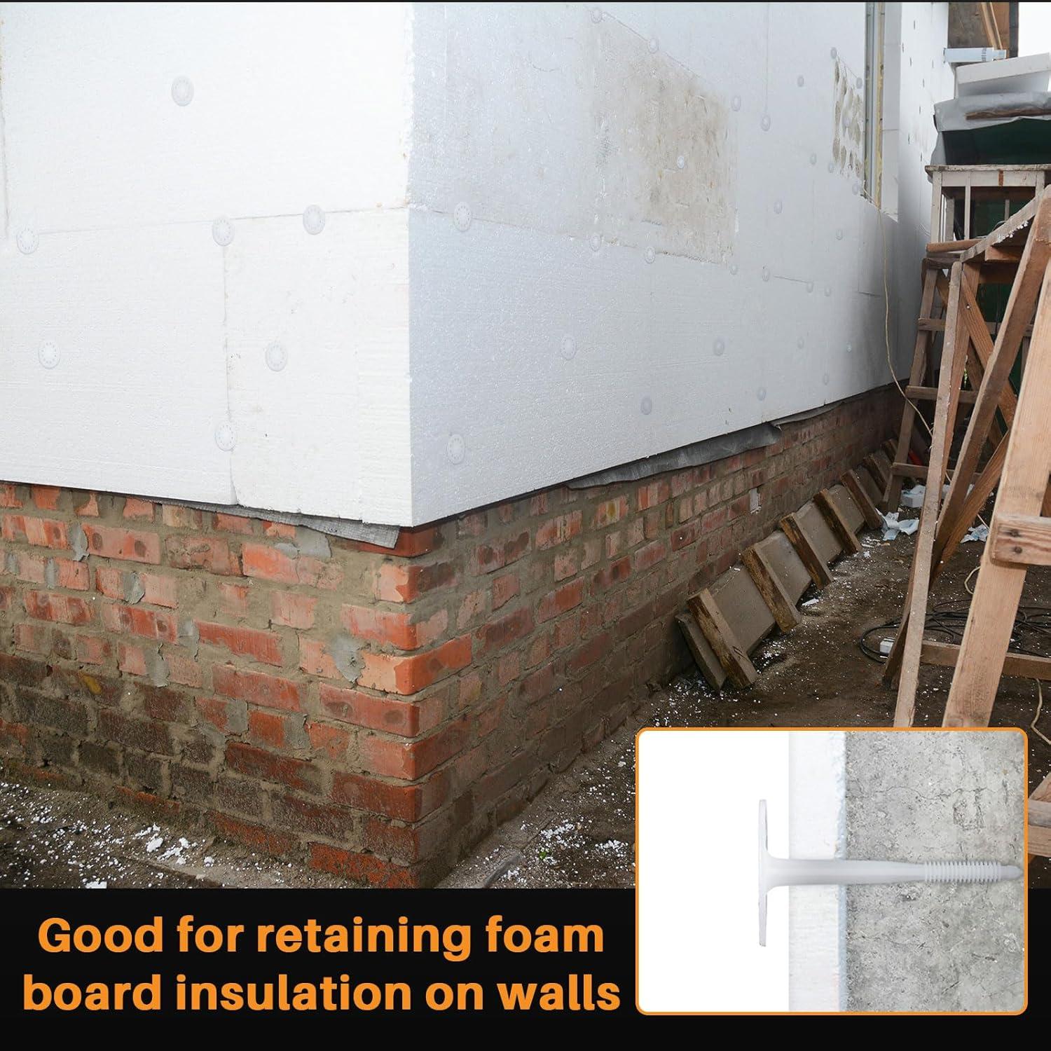 100 Sujetadores de Aislamiento Plástico Wonderjune 10 cm