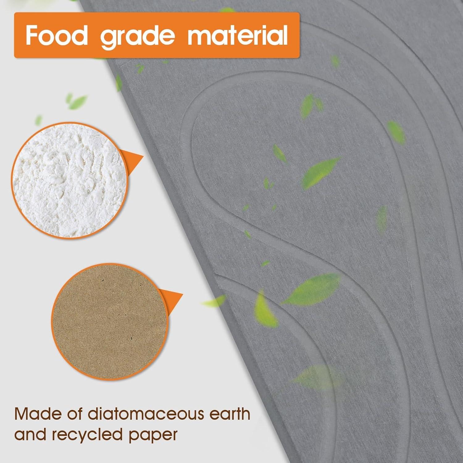 Paquete de 2 Tapetes de Diatomita Antideslizantes Snuggery 40x30cm