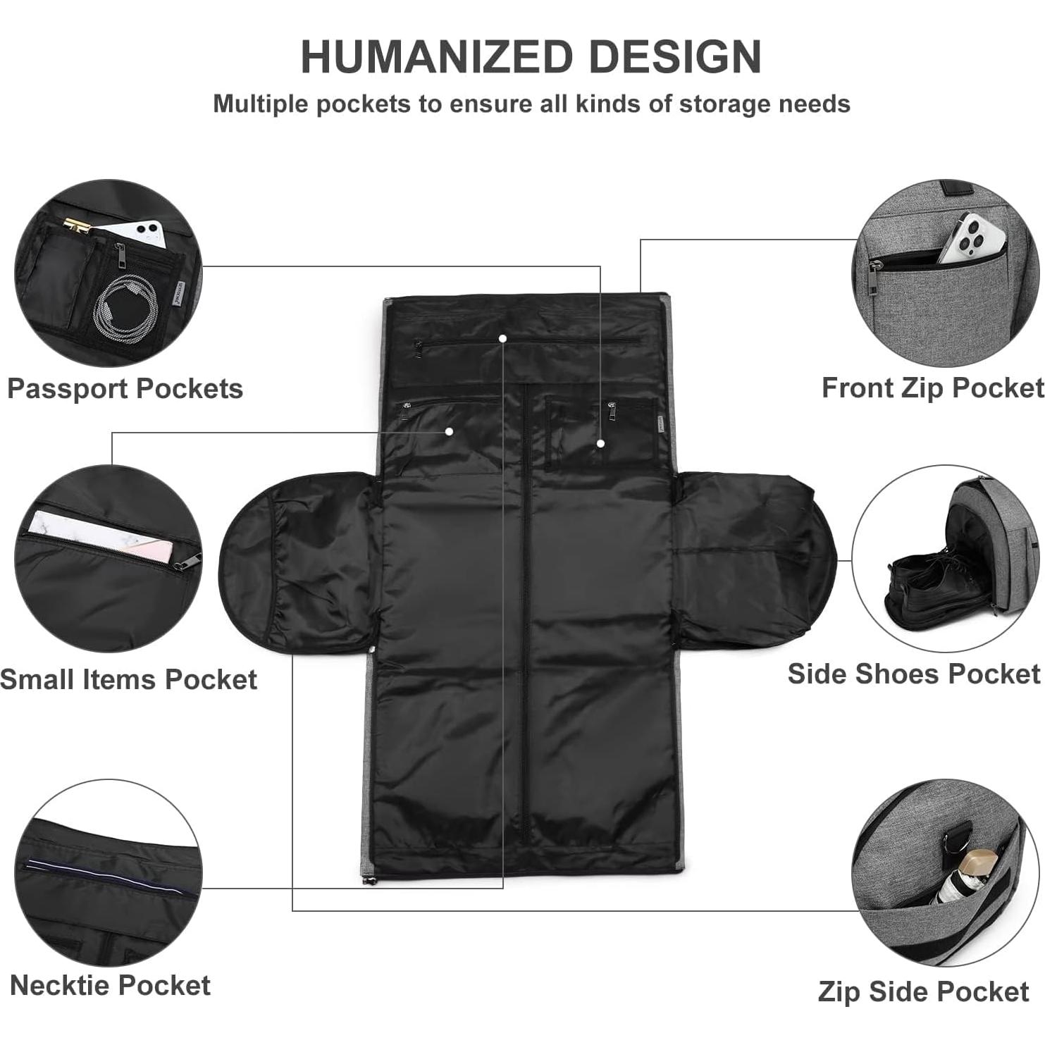 Bolsa de Duffle Rodante Seyfocnia 55.88x27.94x30.48cm Gris