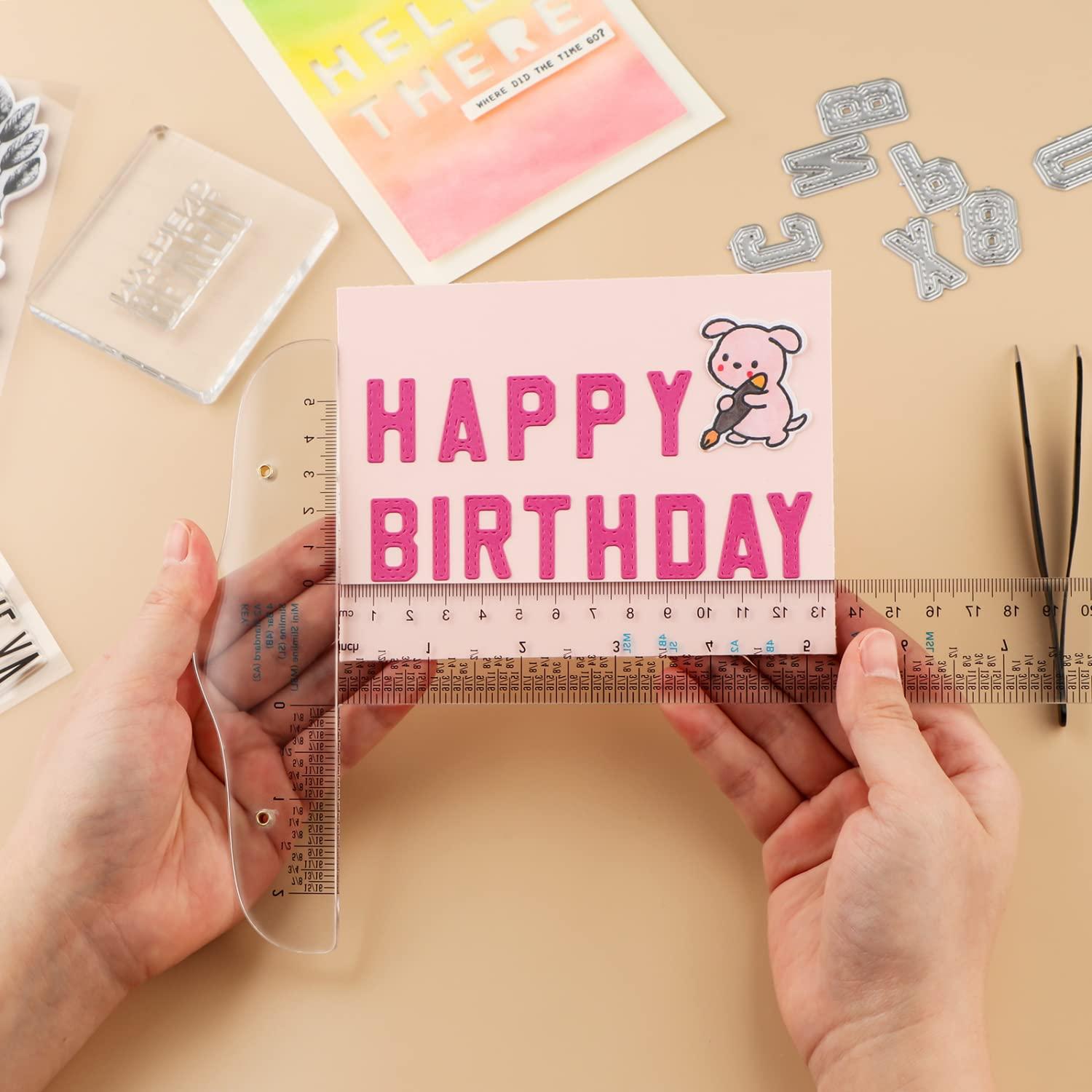 Regla T Acrílica Transparente 30cm BAOFALI para Manualidades