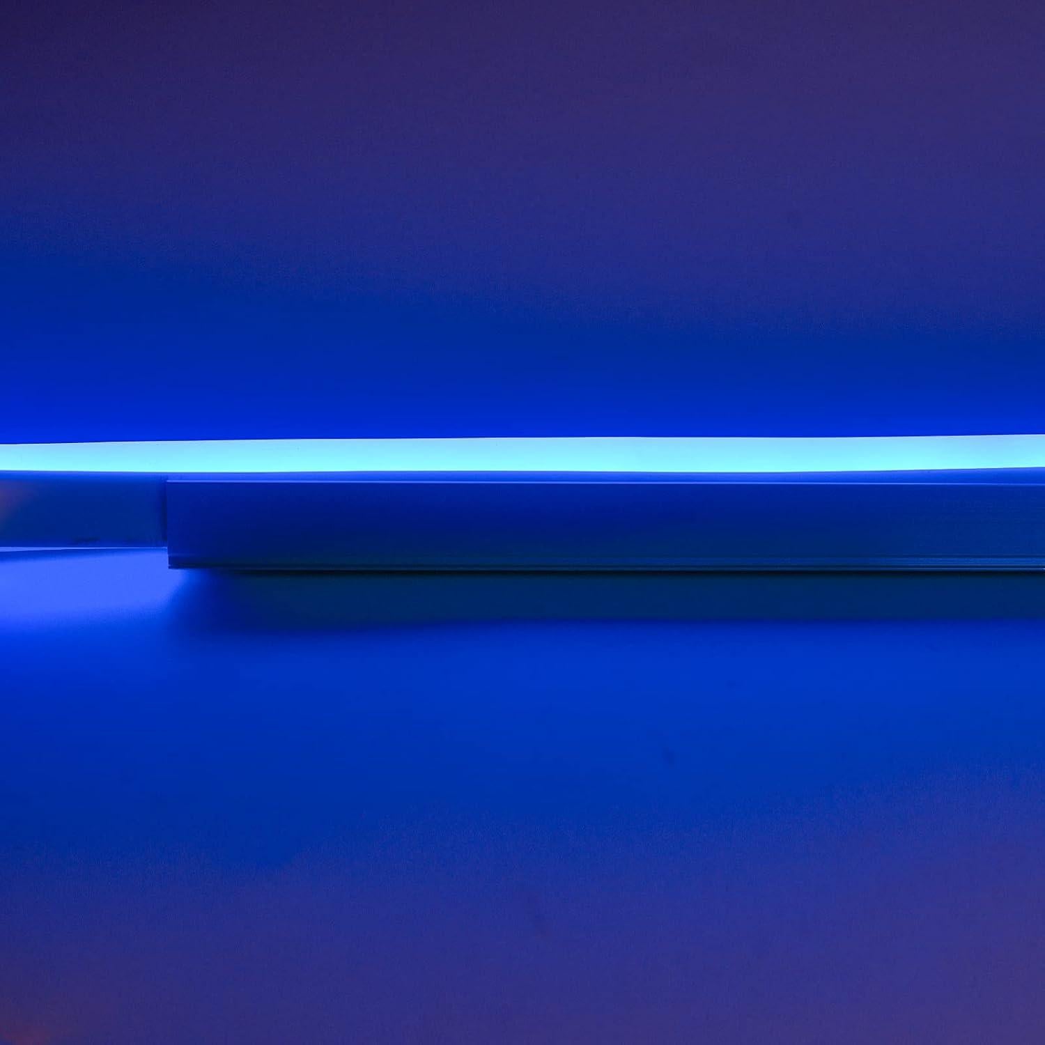 Soporte de Canal de Aluminio Shine Decor 1M para Luces Neón 10x20mm